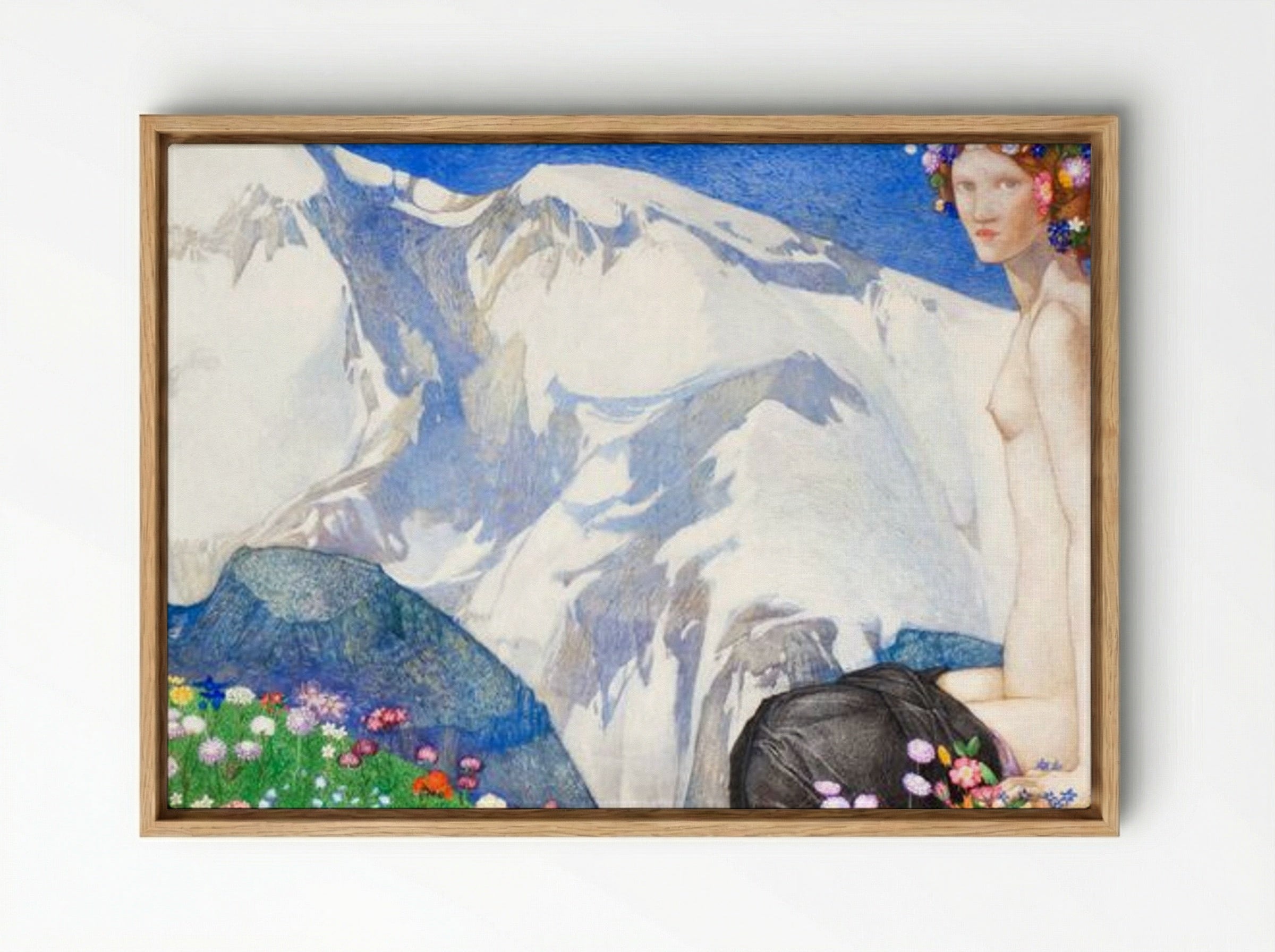 Flora of the Alps - Edward Reginald Frampton - Framed Canvas Wood