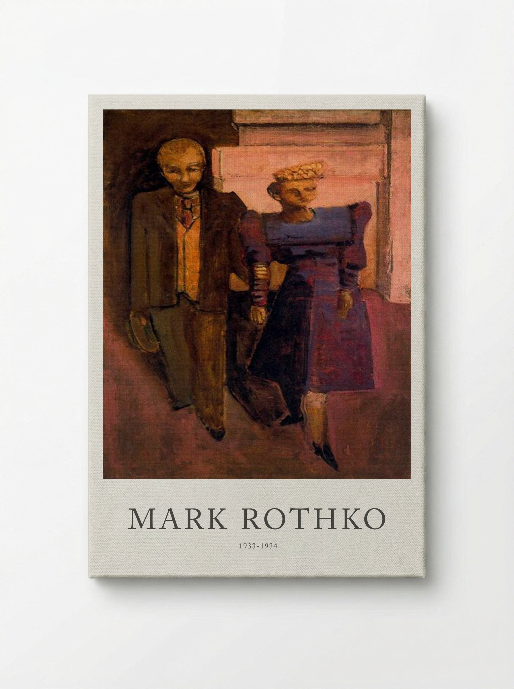 Untitled (Couple in Cityscape) - Mark Rothko - Canvas