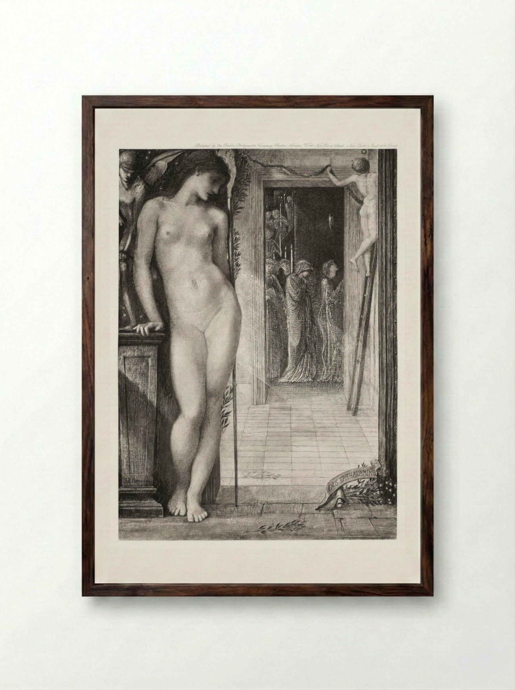 Venus Epithalamia - Edward Burne-Jones - Framed Print Dark Wood