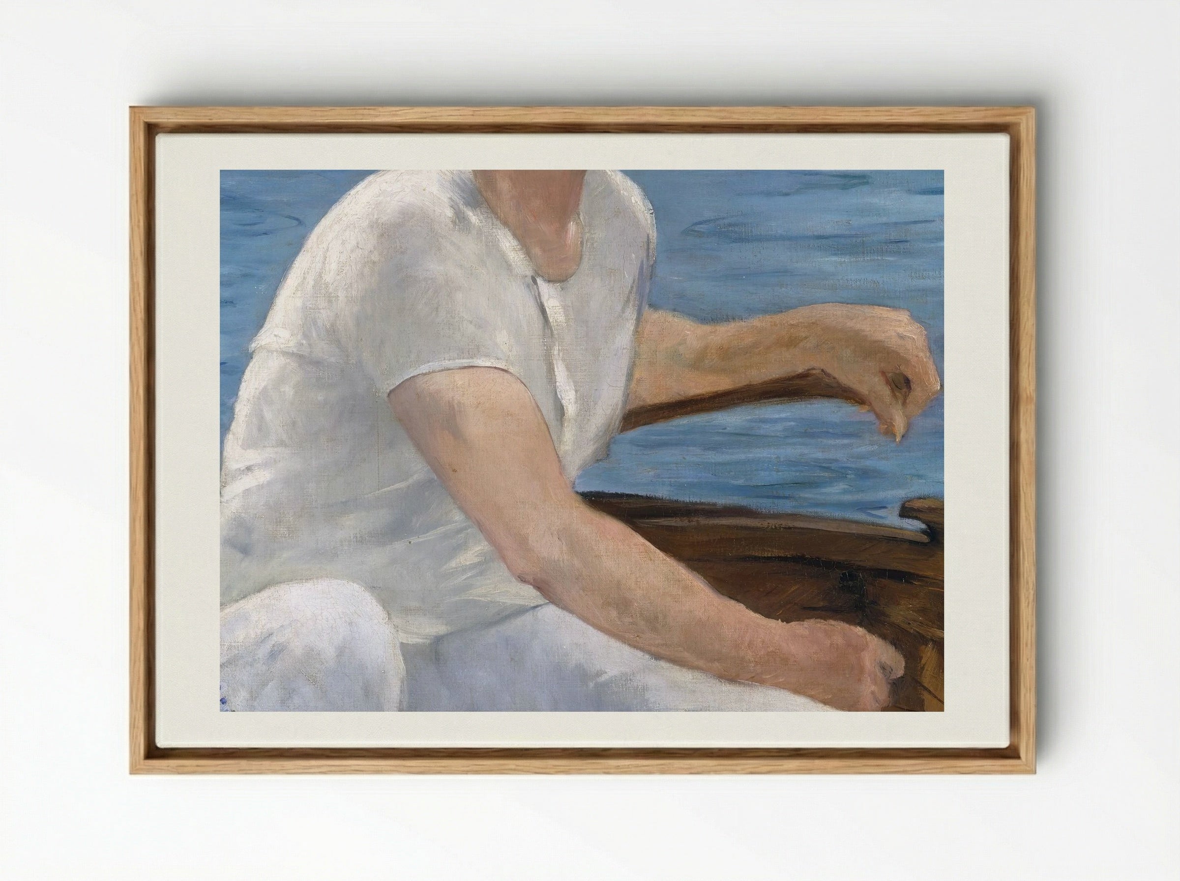 Boating - Édouard Manet - Framed Canvas Wood