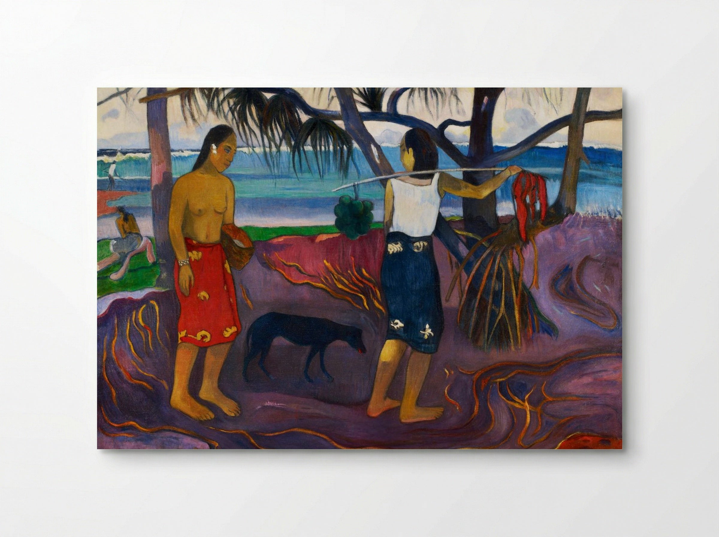 I Raro Te Oviri (Under the Pandanus) - Paul Gauguin - Poster