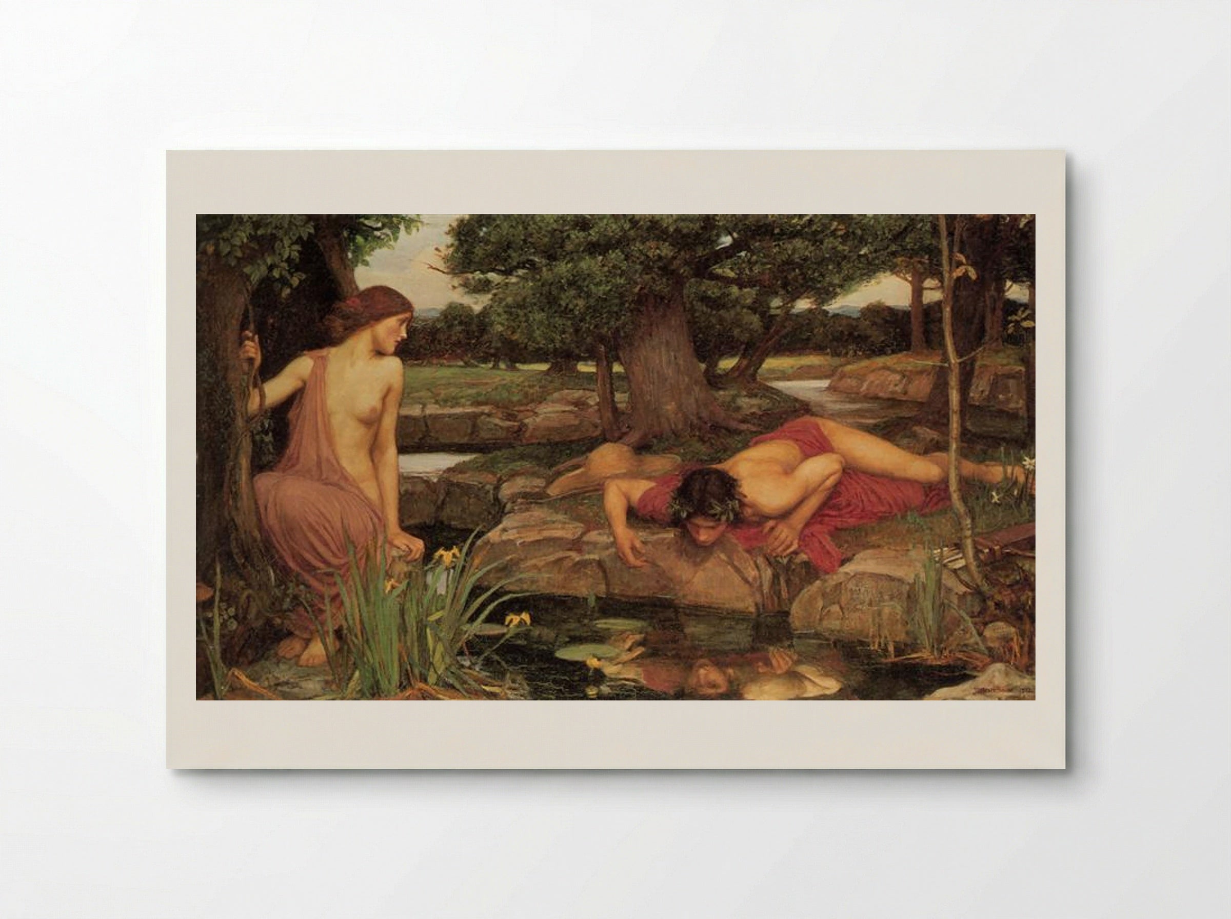 Narcissus - John William Waterhouse - Poster