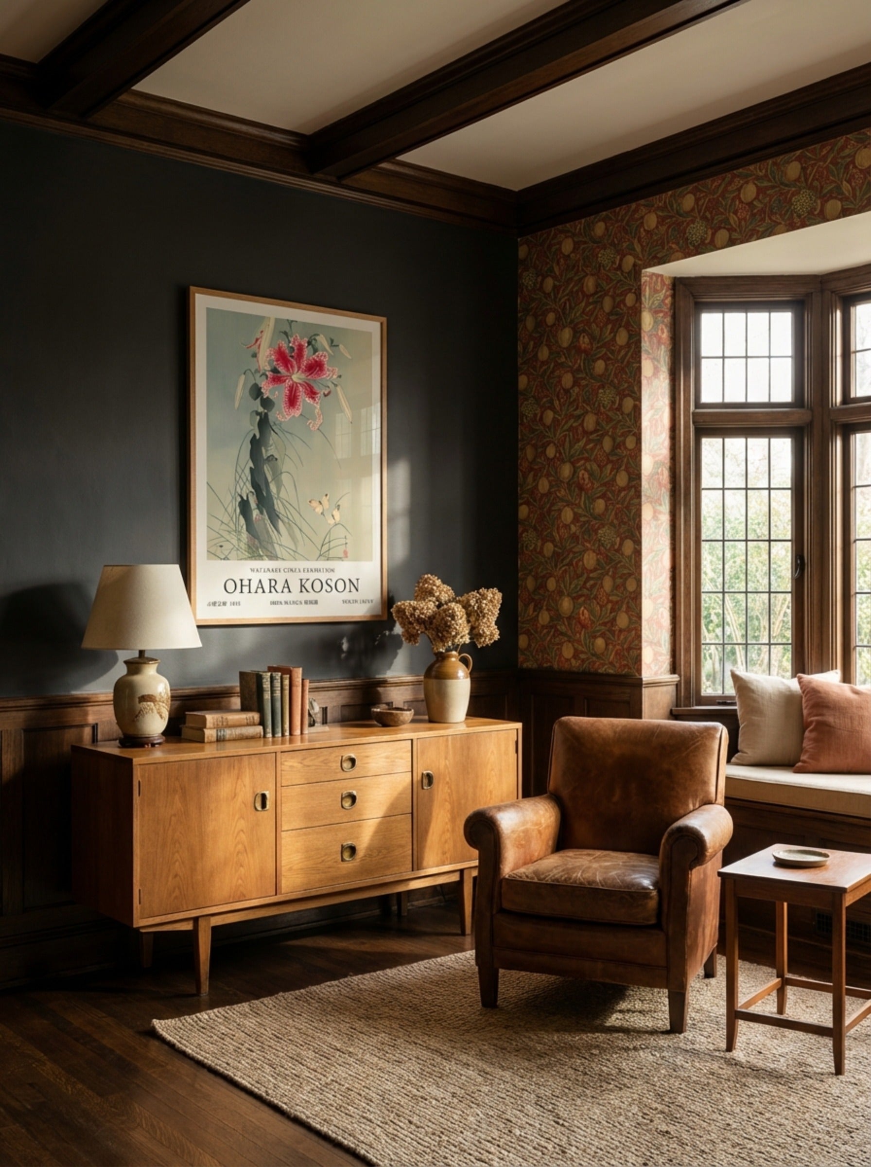 Lily And Butterflies - Ohara Koson