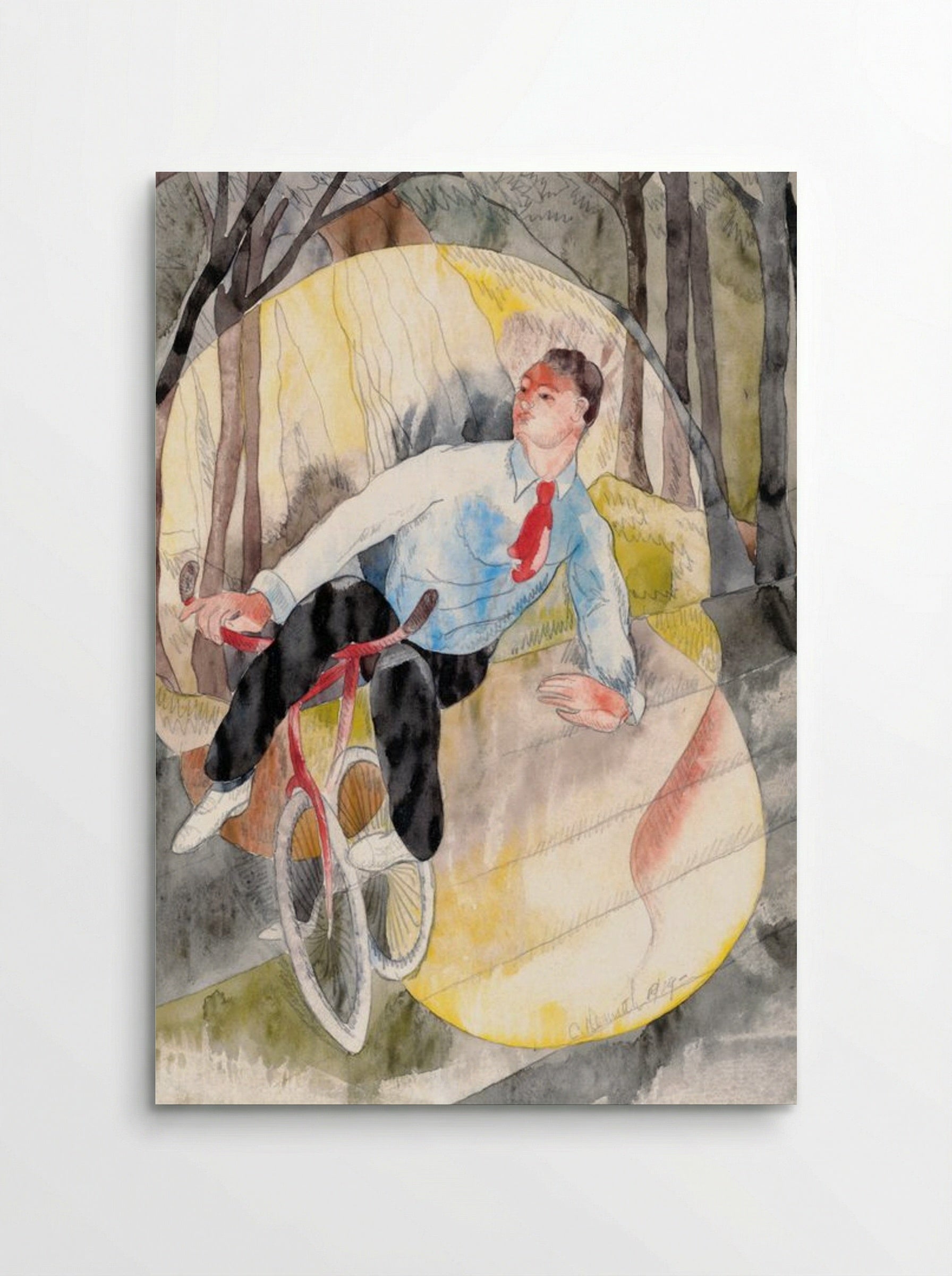 In Vaudeville: The Bicycle Rider - Charles Demuth - Poster