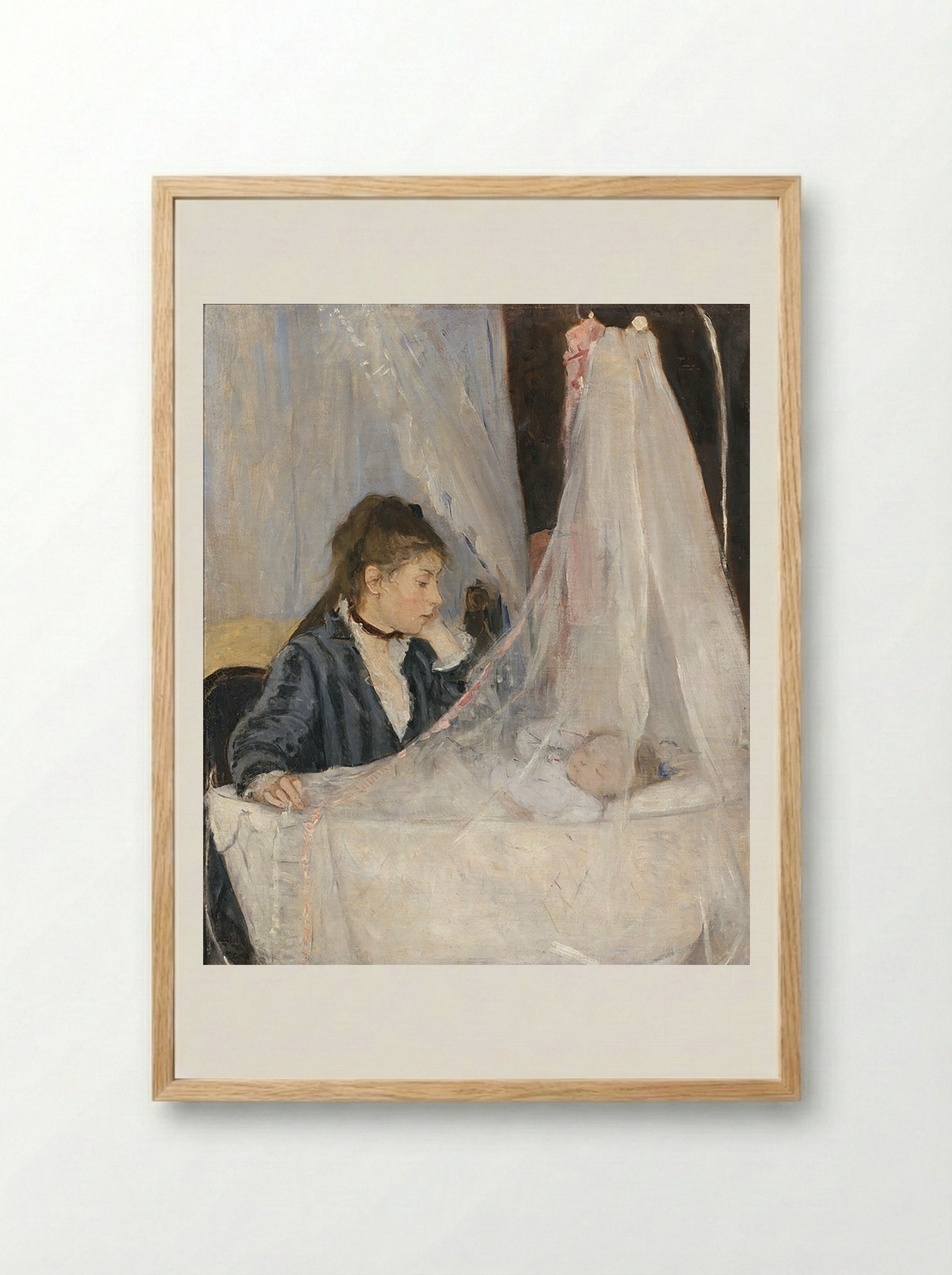 The Cradle - Berthe Morisot - Framed Print Wood