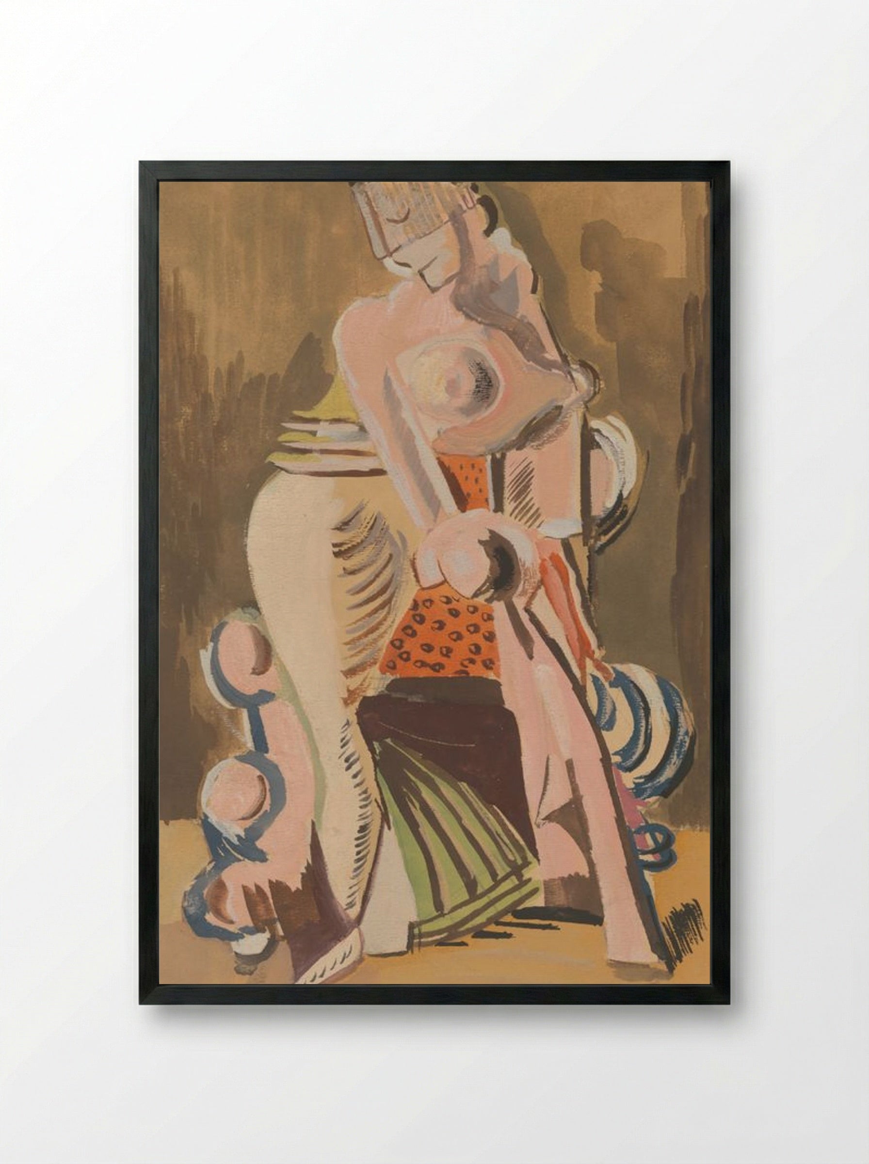 The Widow - Cyprián Majerník - Framed Print Black