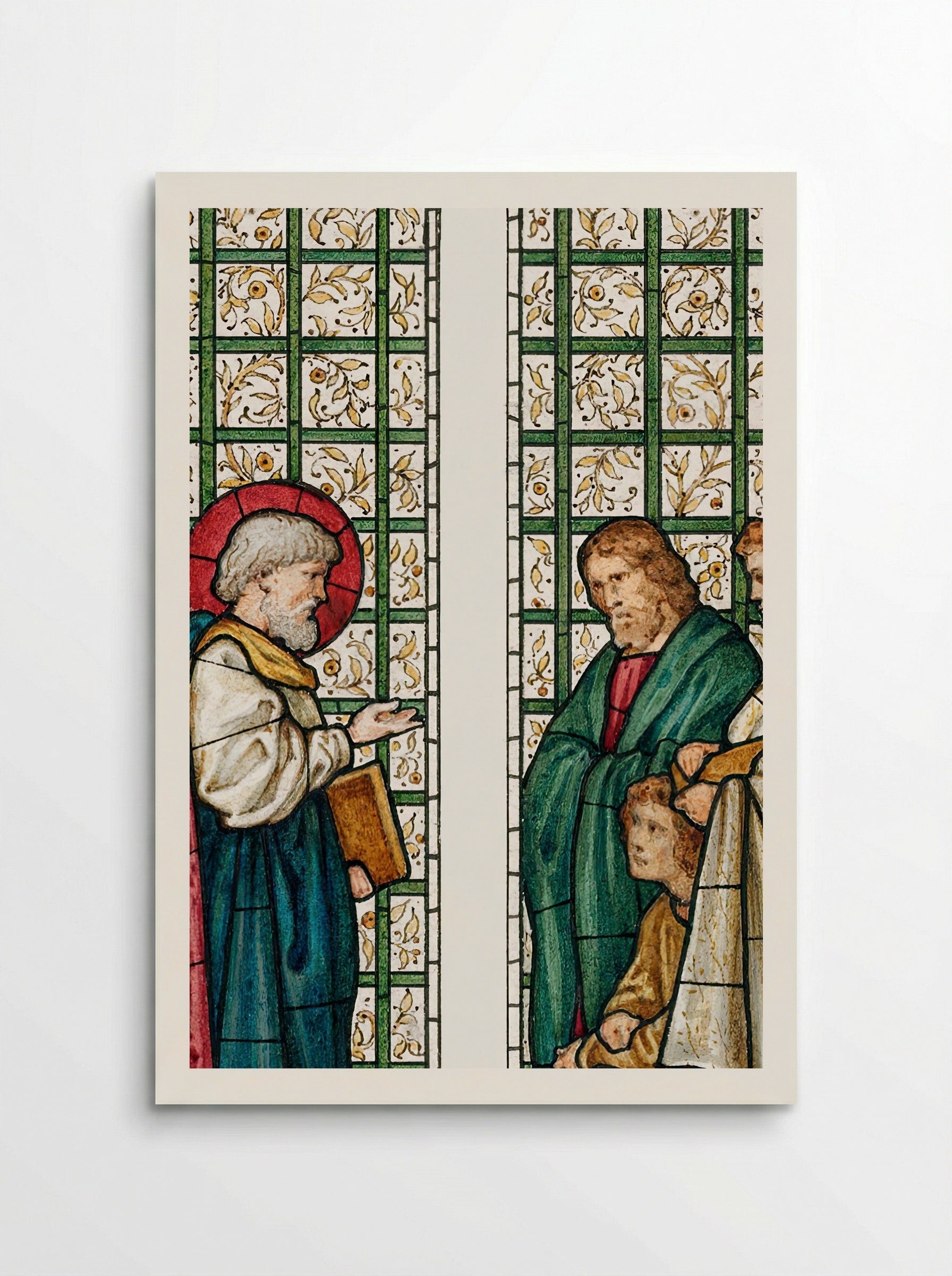 Design for Stained Glass Window, St. Paul's Church, Boston, MA - Edward Burne-Jones - Poster
