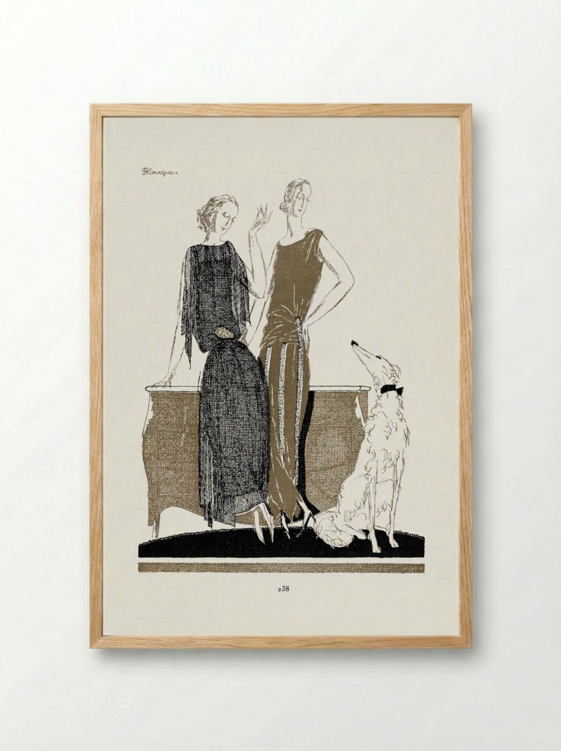 Two Dresses by Doeuillet - Pierre Morgue - Framed Print Wood