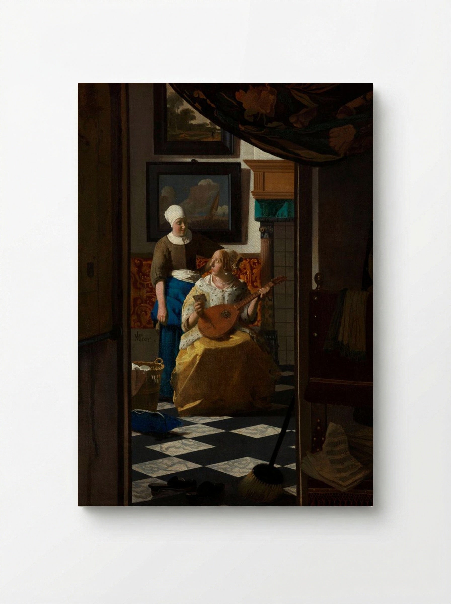 The Love Letter - Johannes Vermeer - Canvas