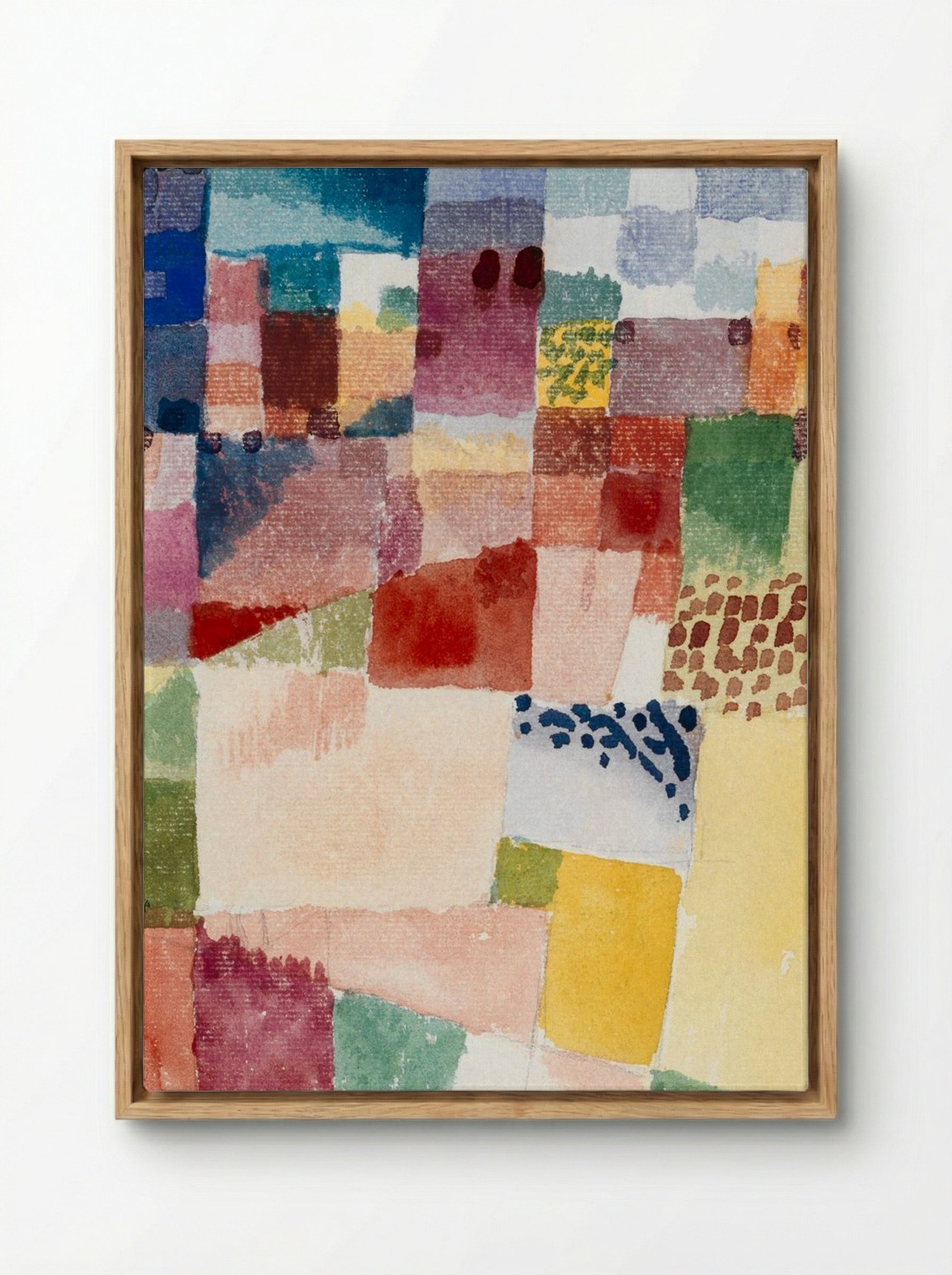 Motif from Hammamet - Paul Klee - Framed Canvas Wood
