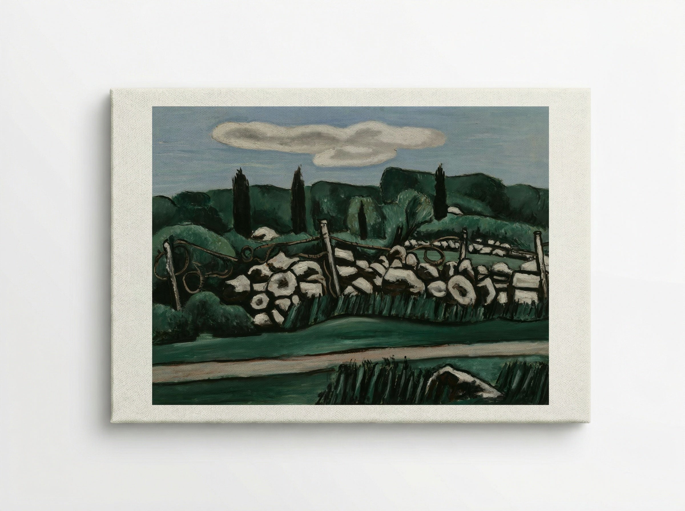 The Last Stone Walls, Dogtown - Marsden Hartley - Canvas