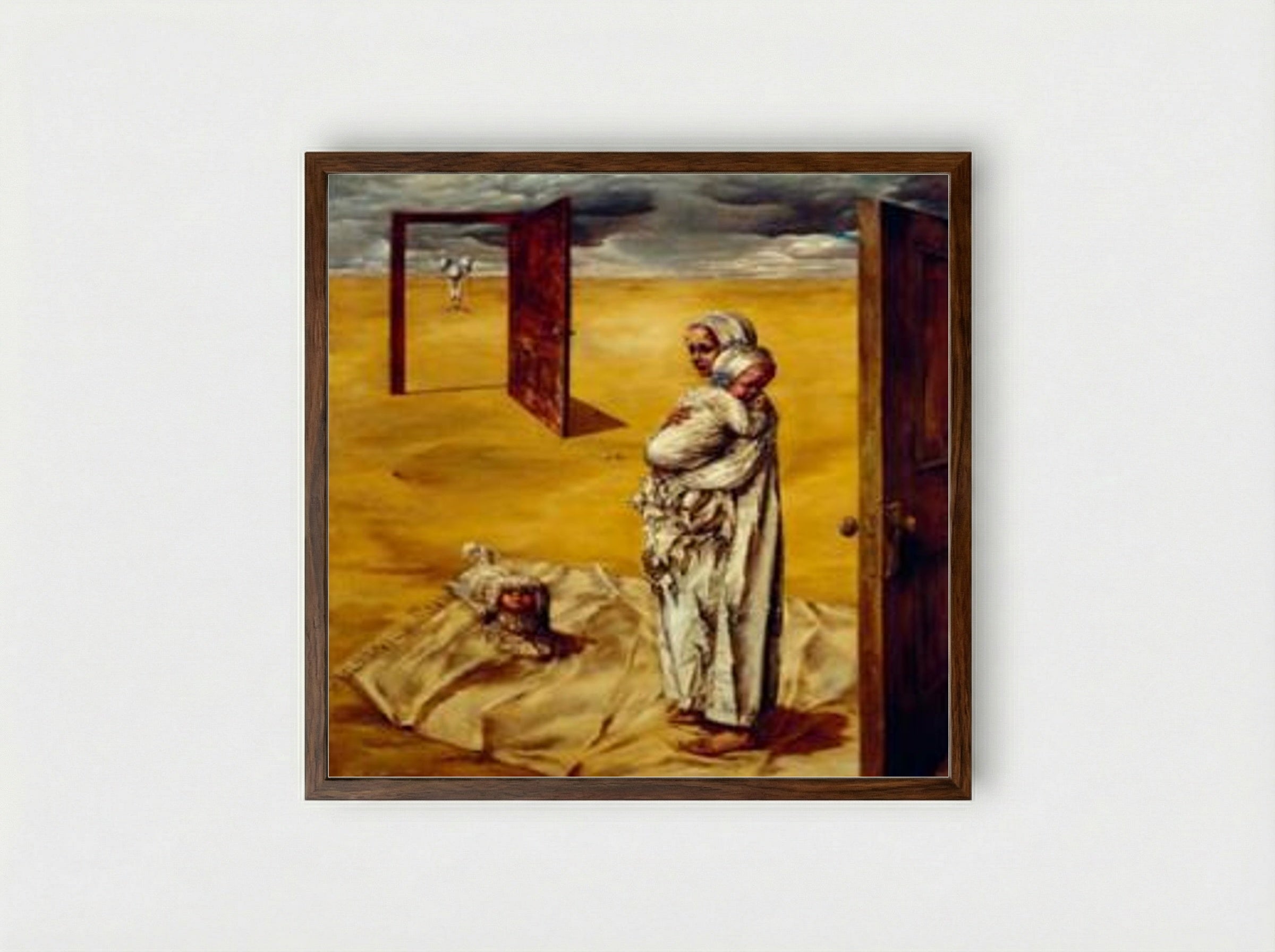 Maternity - Dorothea Tanning - Framed Print Dark Wood