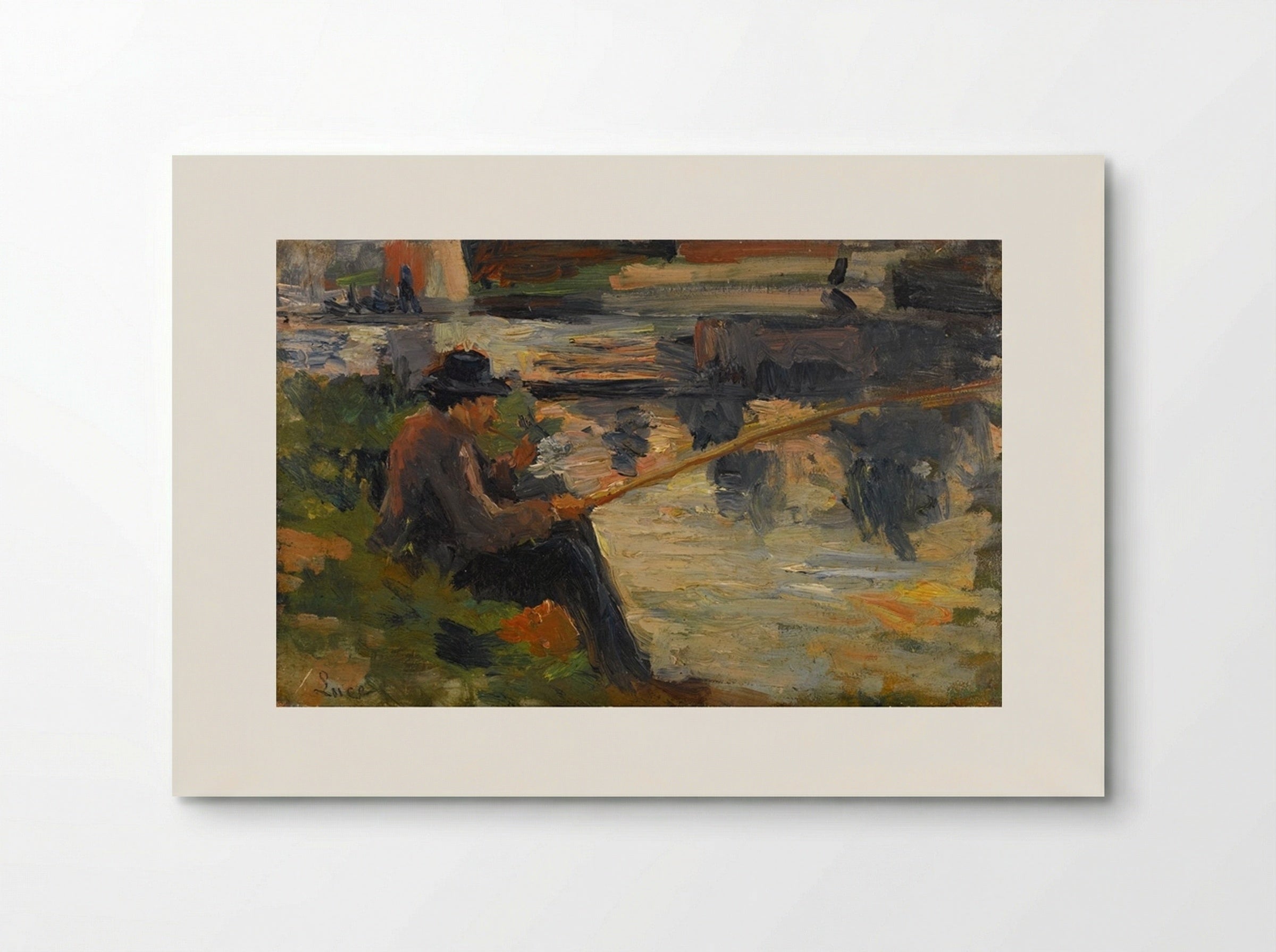 Parizelle À La Pêche Au Bas Meudon - Maximilien Luce - Poster