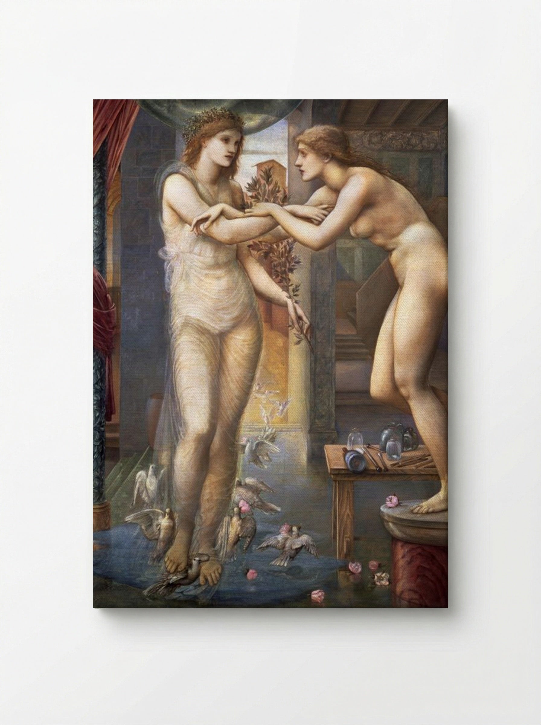 Pygmalion and the Image: The Godhead Fires - Edward Burne-Jones - Canvas