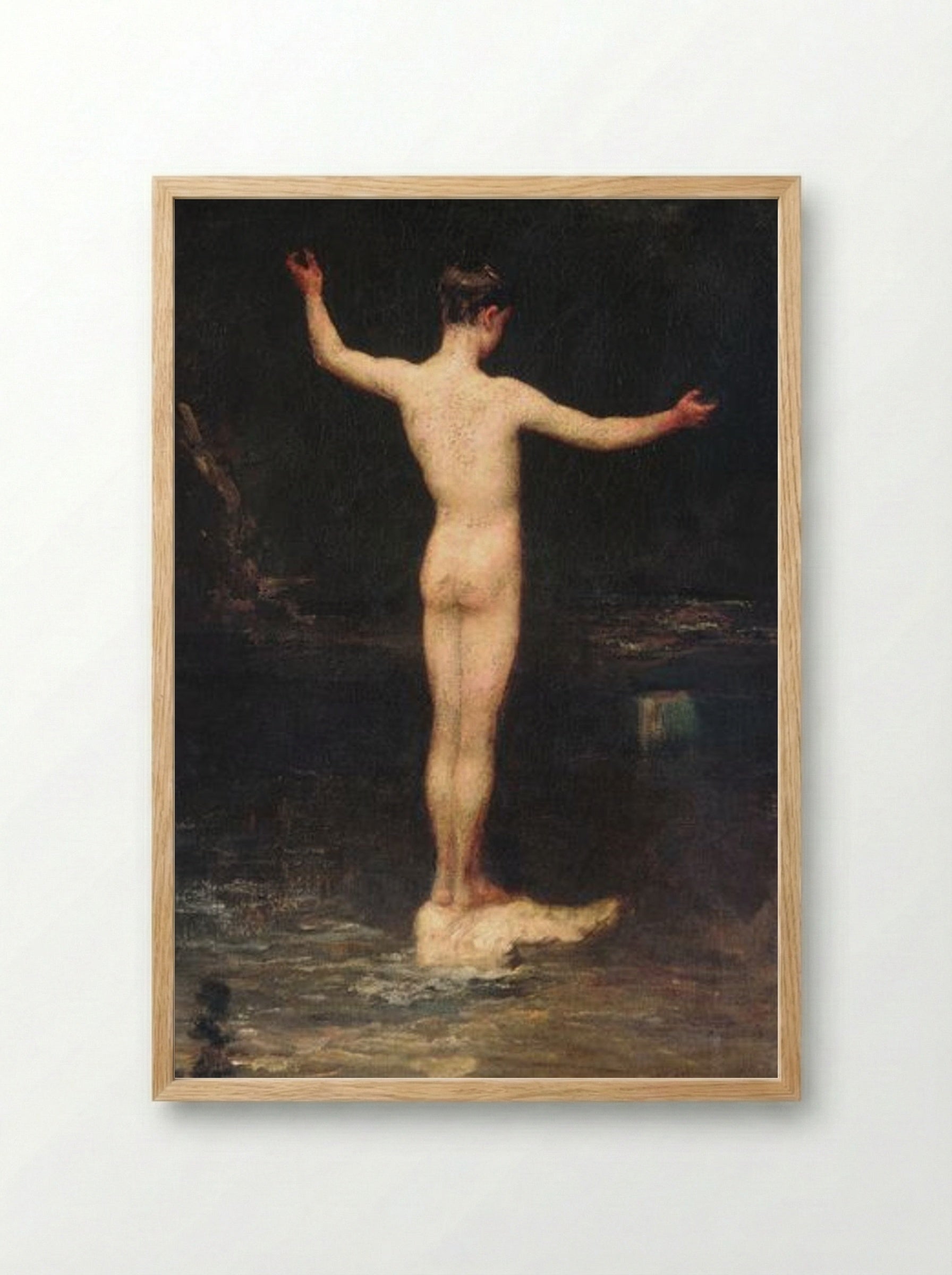 The Bathers - William Morris Hunt - Framed Print Wood
