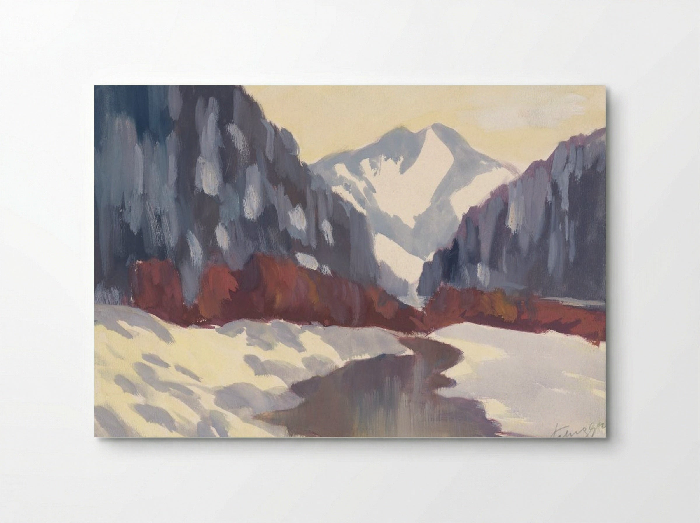 Brook in the Winter - Zolo Palugyay - Poster