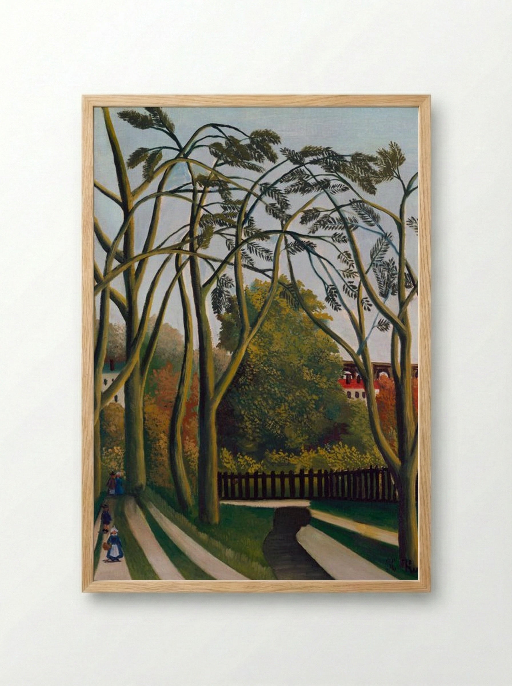 The Banks of the Bièvre near Bicêtre - Henri Rousseau - Framed Print Wood