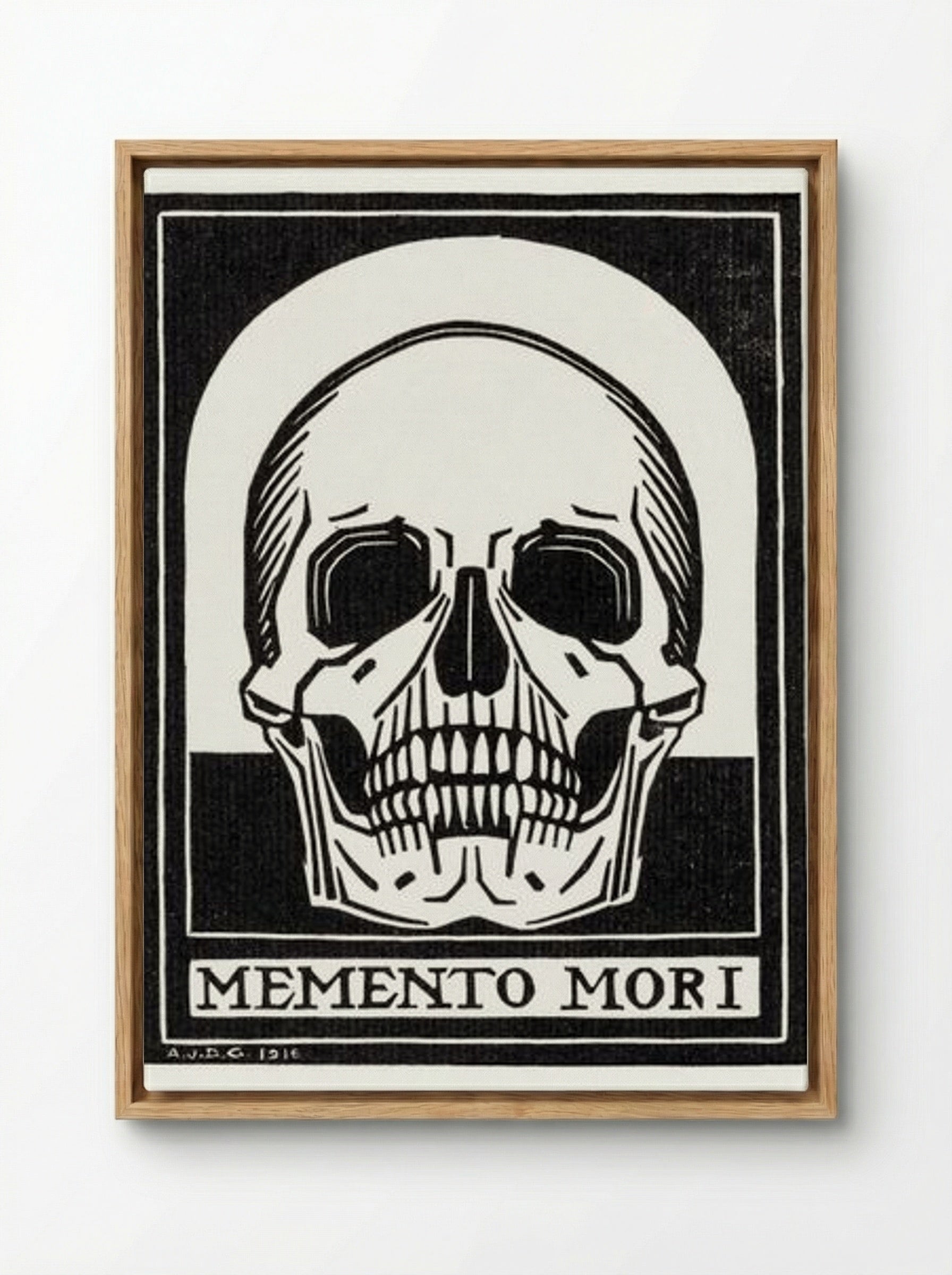 Memento Mori - Julie de Graag - Framed Canvas Wood