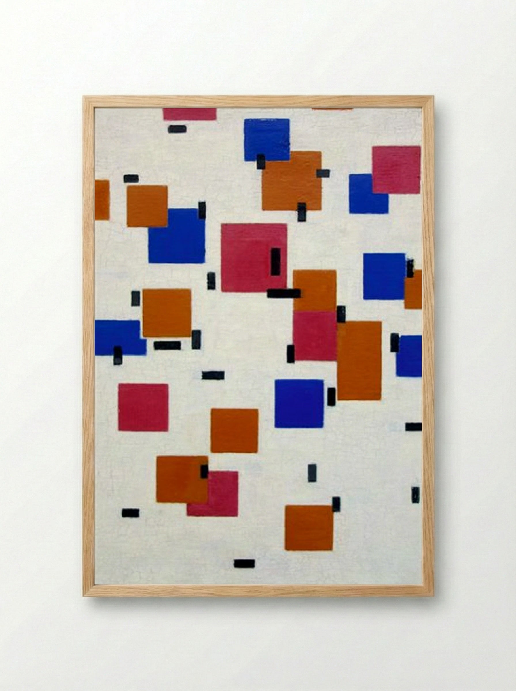 Composition in Colour A - Piet Mondrian - Framed Print Wood