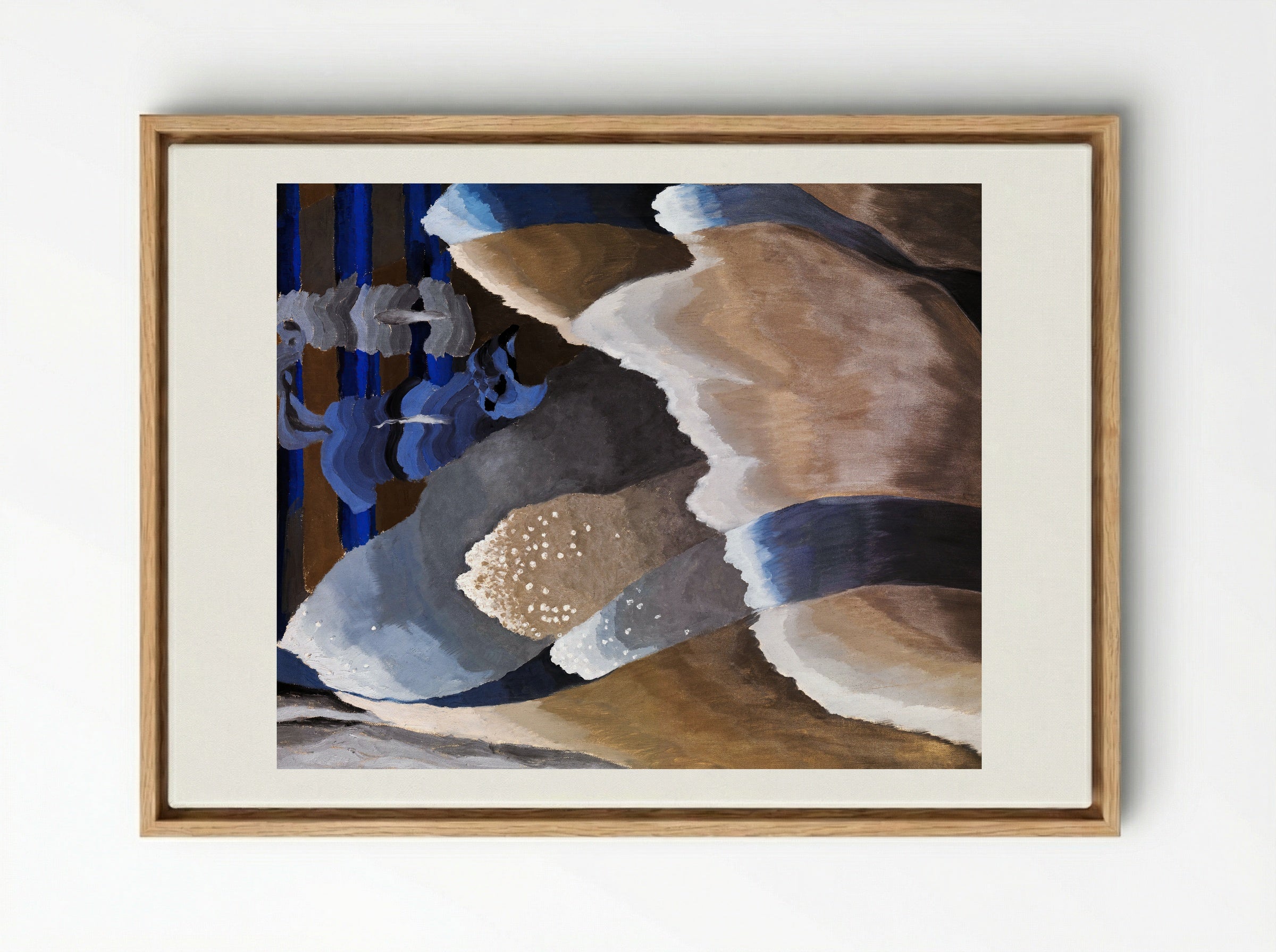 Reaching Waves - Arthur Dove - Framed Canvas Wood