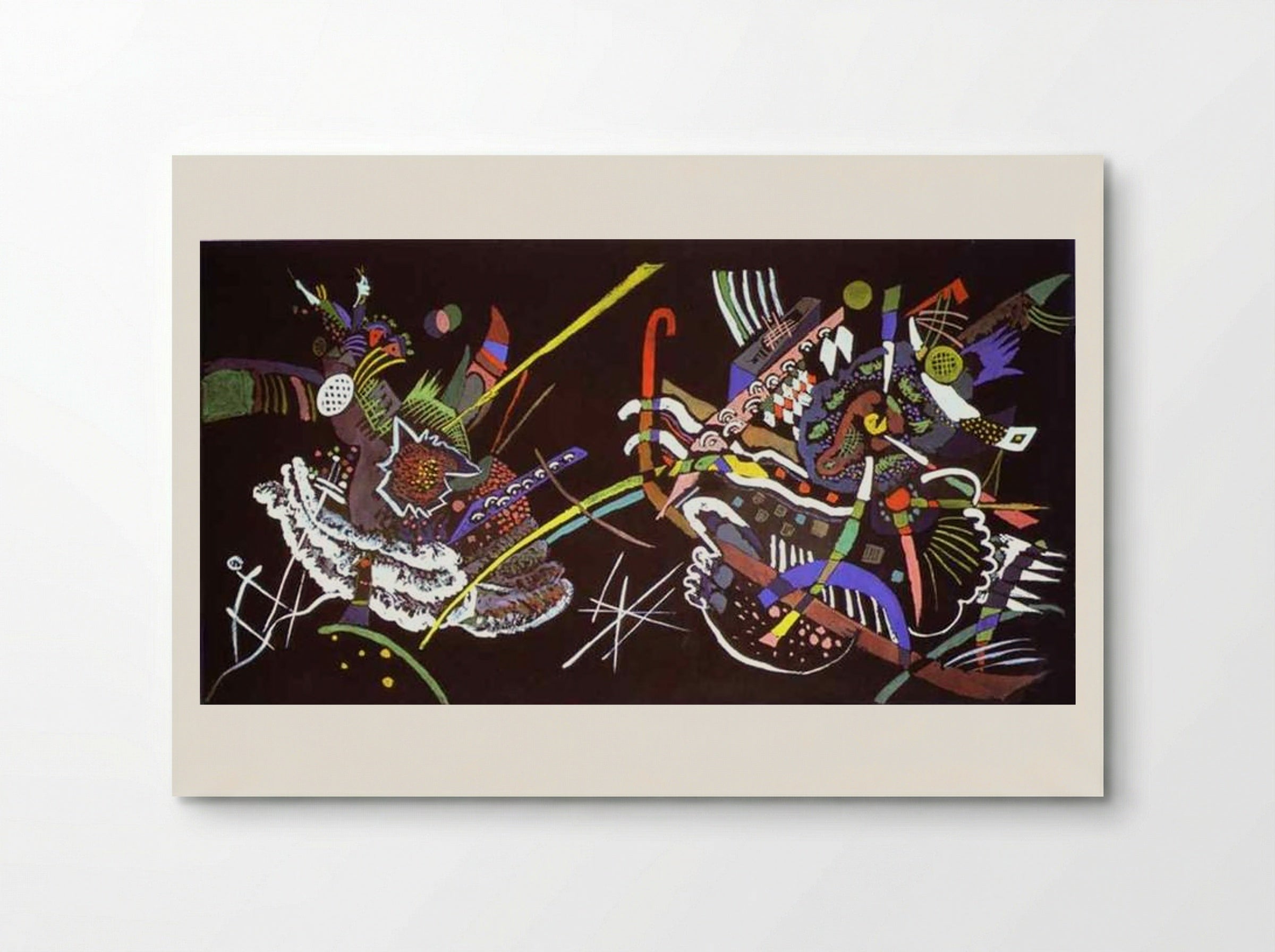Draft for Mural In The Unjuried Art Show, Wall B - Wassily Kandinsky - Poster