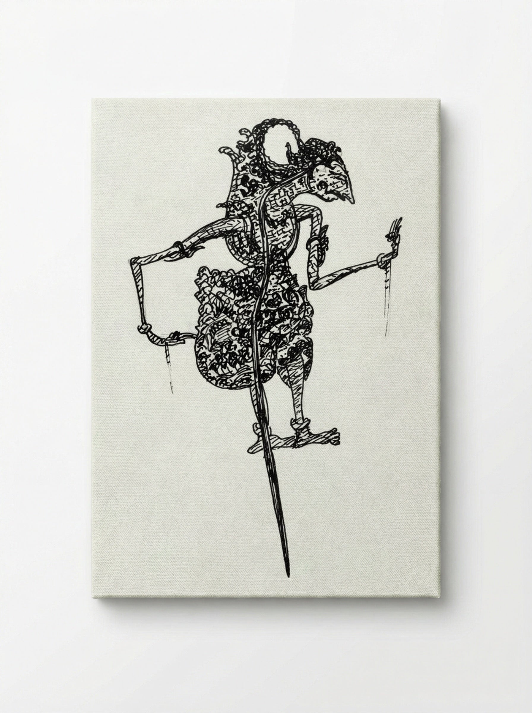 Wajangpop (Wayang Puppet) - Leo Gestel - Canvas