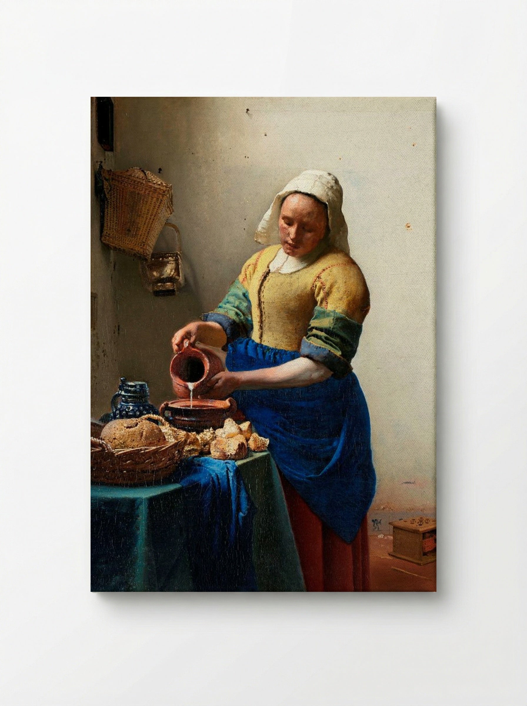The Milkmaid - Johannes Vermeer - Canvas