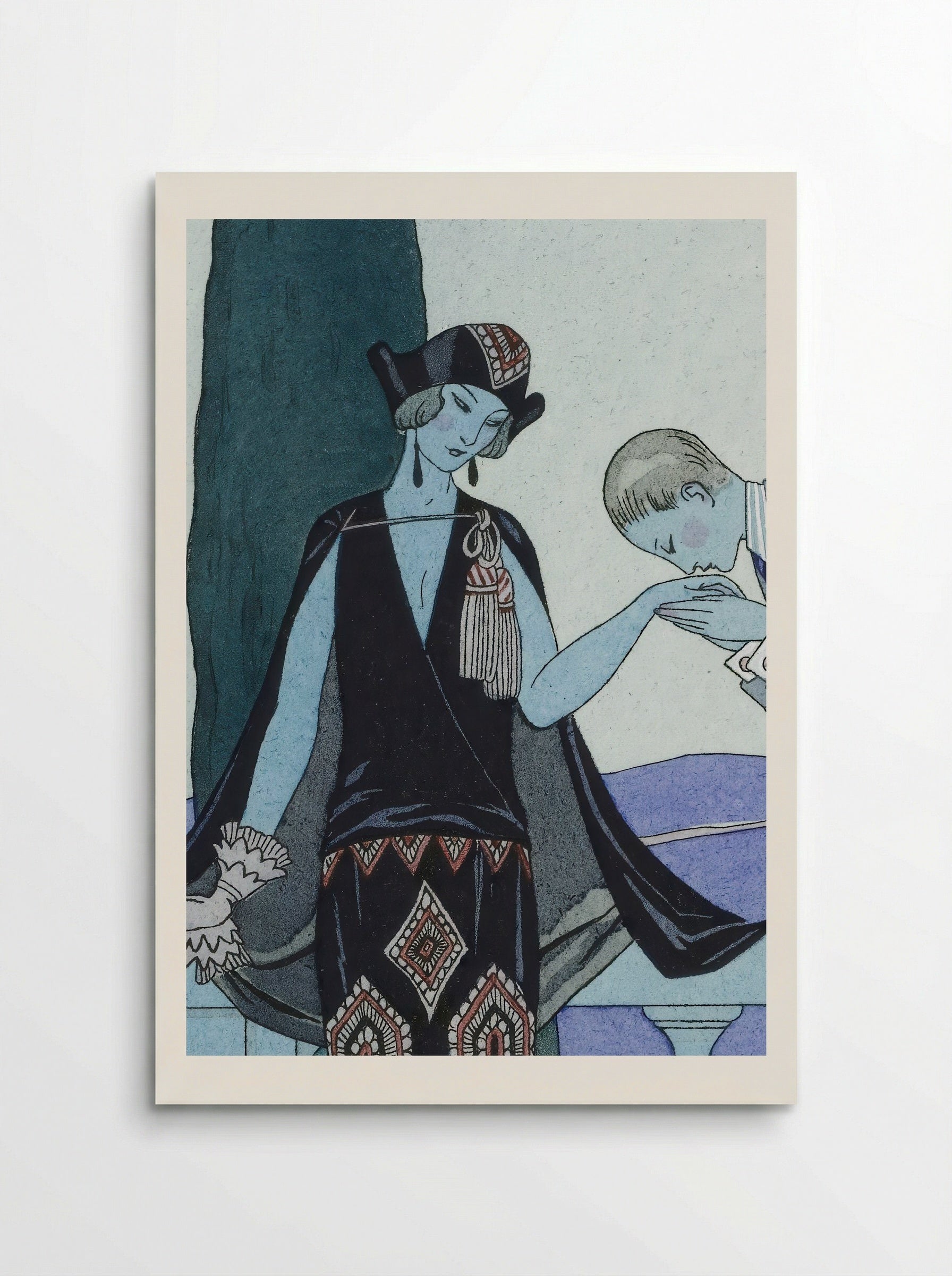 La Villa d'Este - George Barbier - Poster
