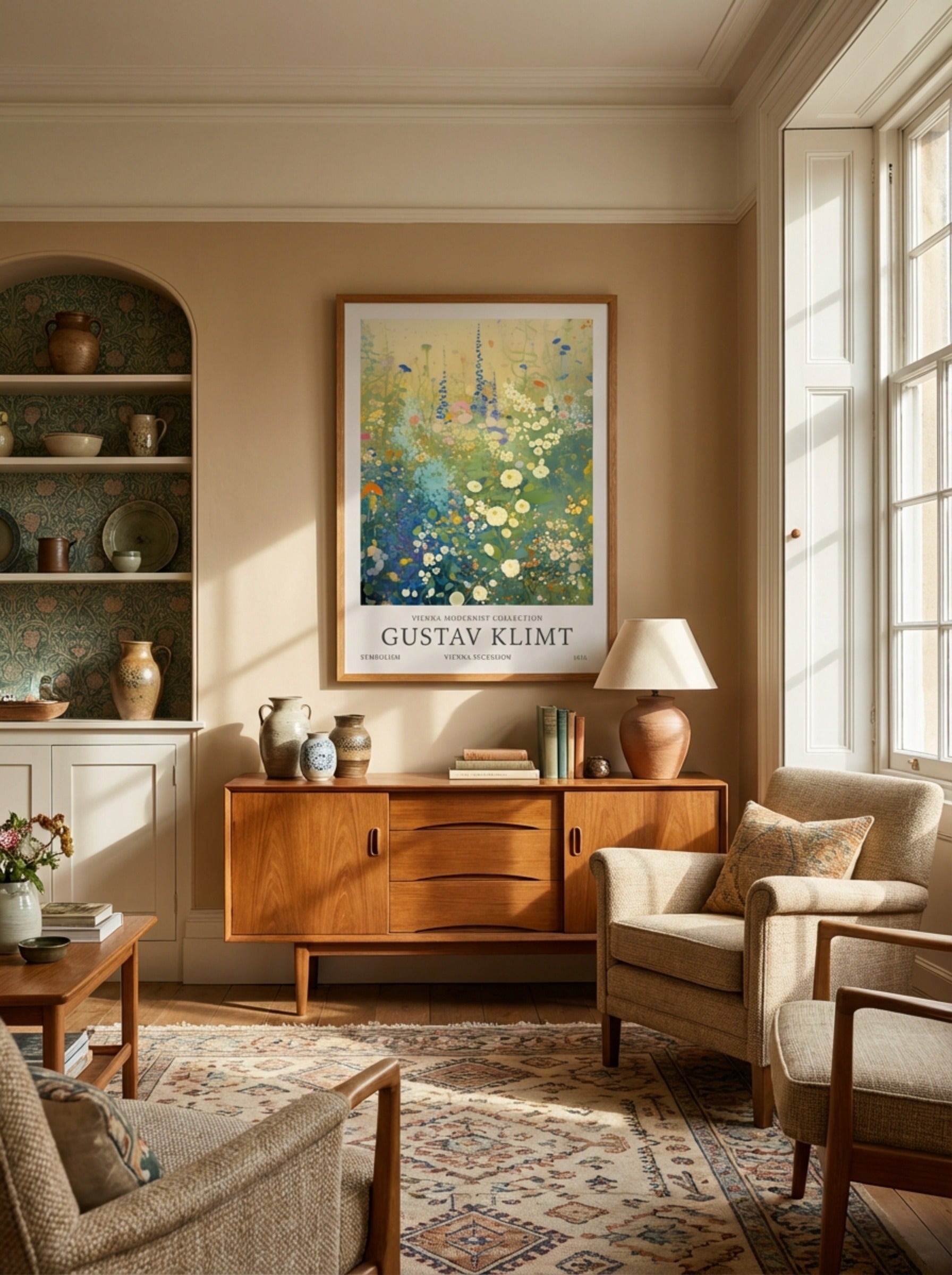 Blue Harmony Garden - Gustav Klimt