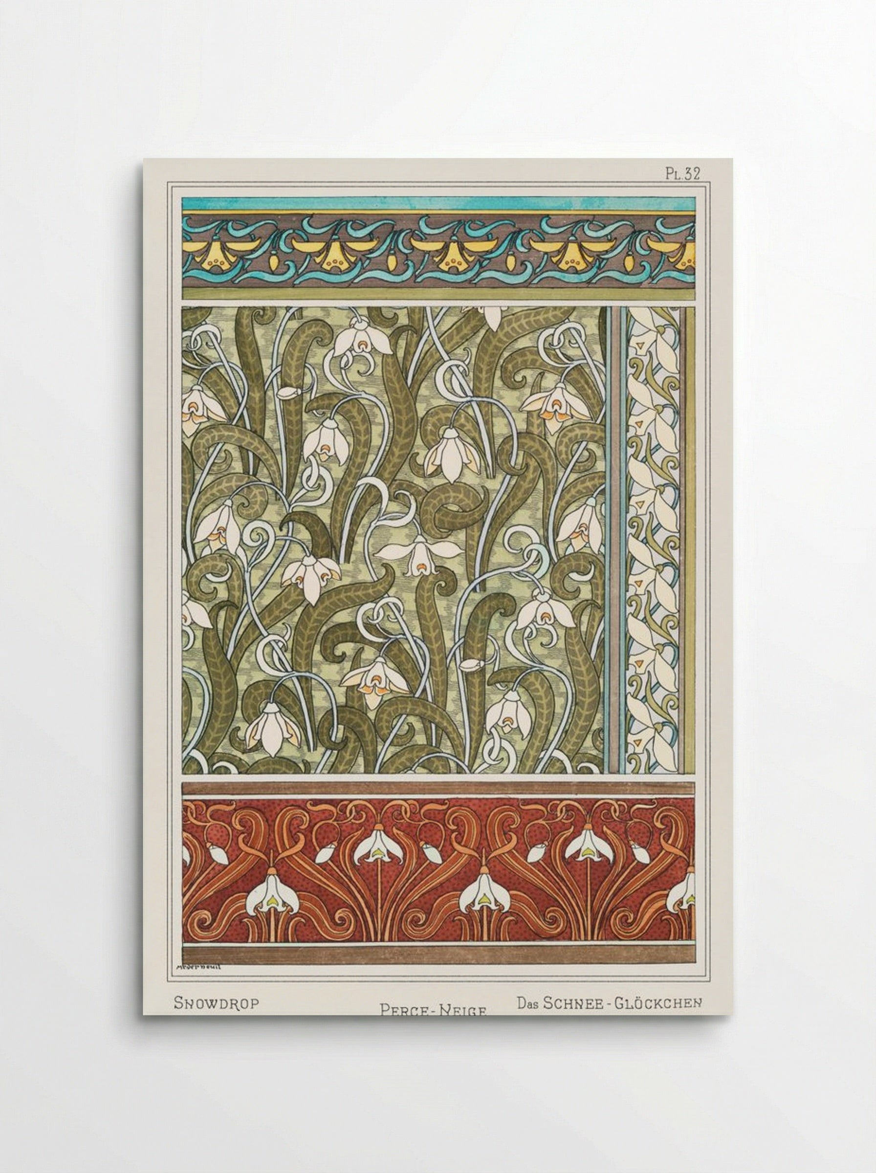 Perce-Neige (Snowdrops) from La Plante et ses Applications ornementales - Maurice Pillard Verneuil - Poster