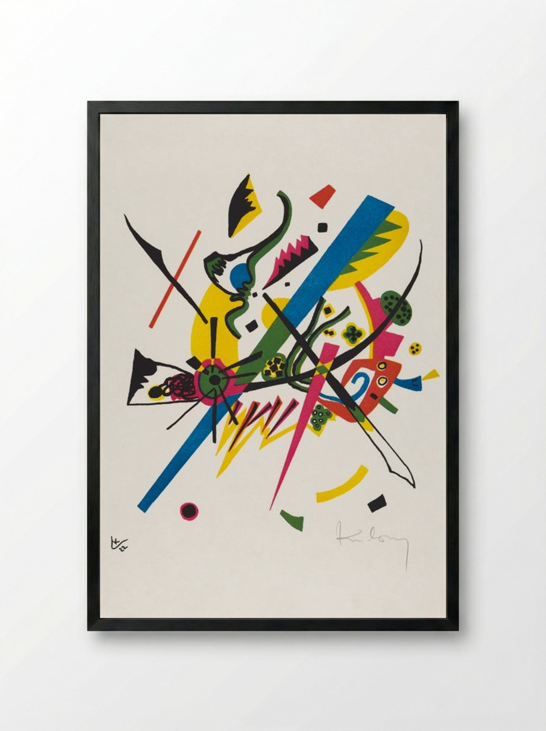 Kleine Welten I (Small Worlds I) - Wassily Kandinsky - Framed Print Black