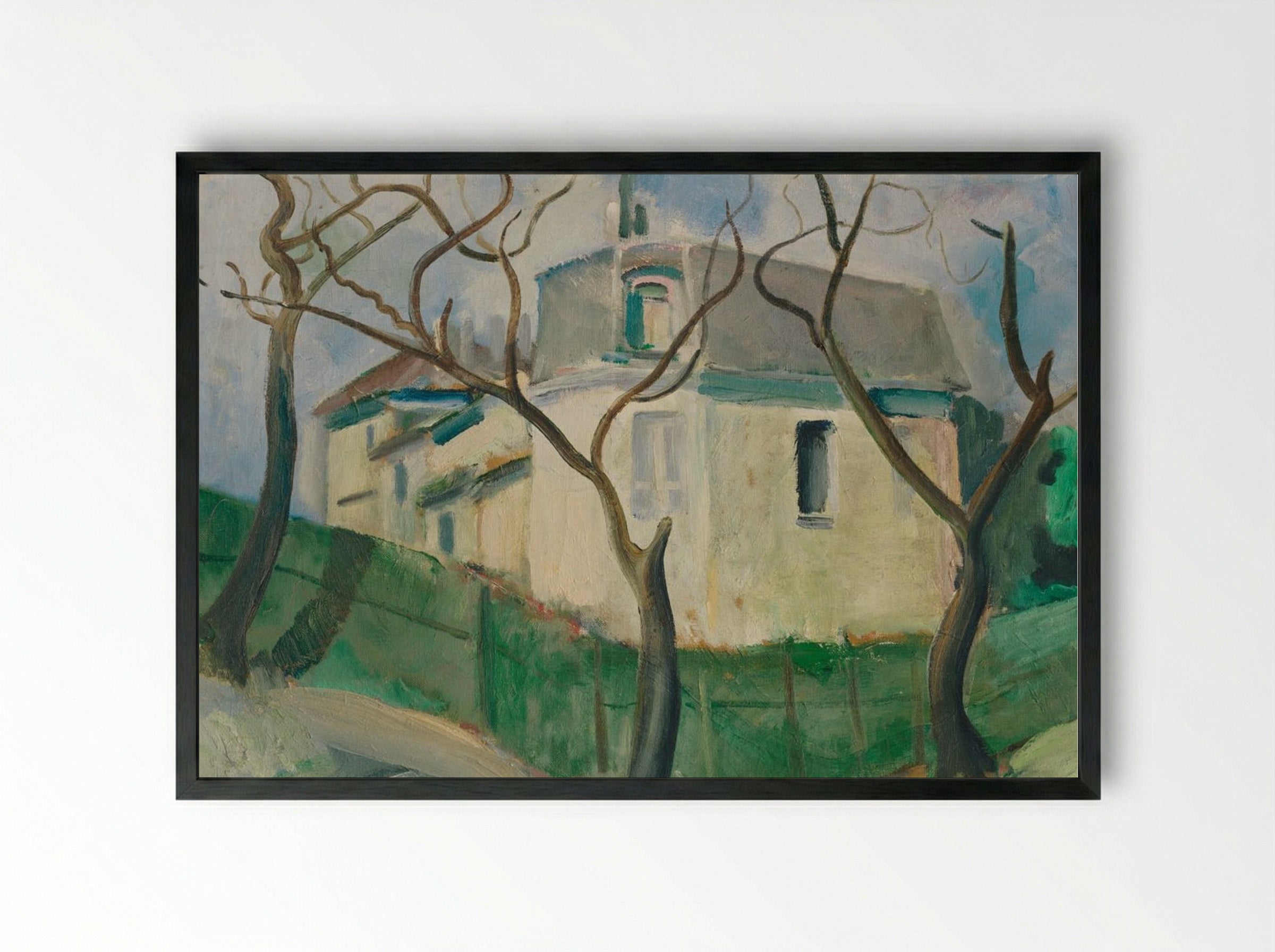 Villa in the Garden - Cyprián Majerník - Framed Print Black