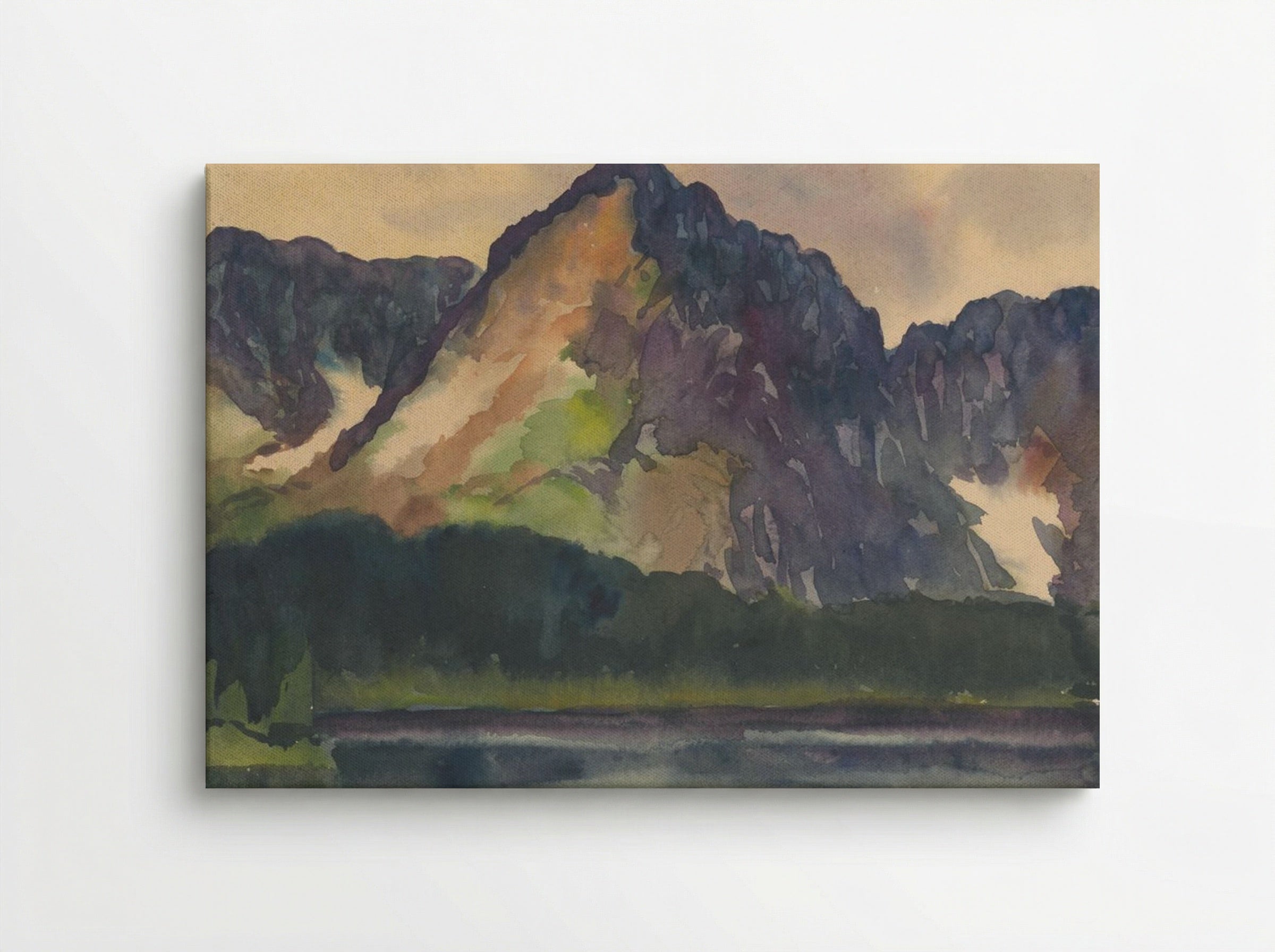 Rocky Hills Above River - Zolo Palugyay - Canvas