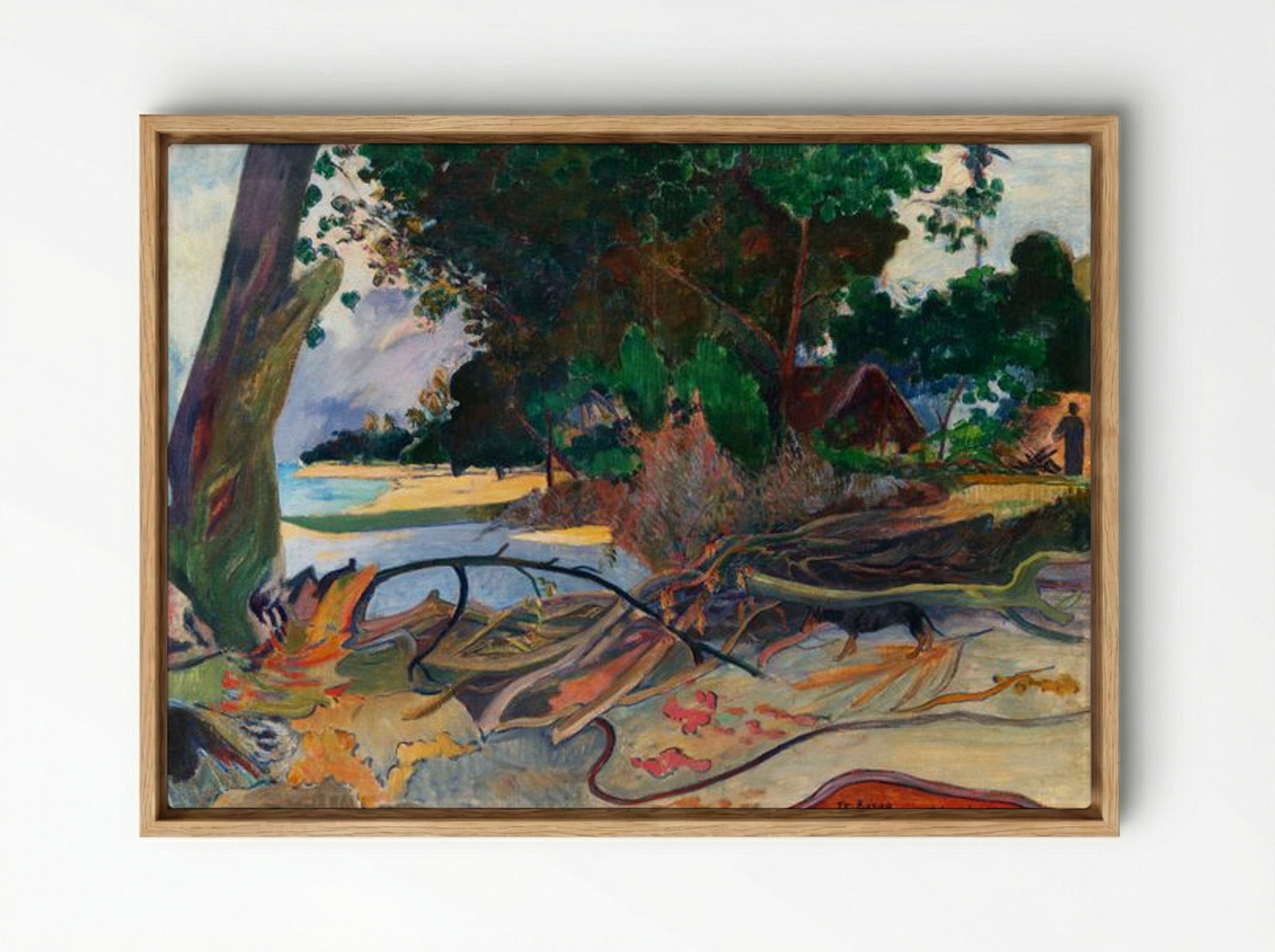The Hibiscus Tree (Te burao) - Paul Gauguin - Framed Canvas Wood