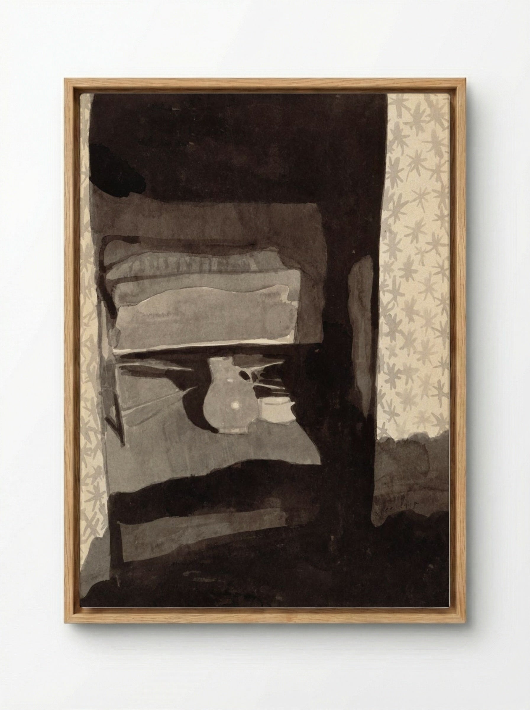 Glance into a Bedroom - Paul Klee - Framed Canvas Wood
