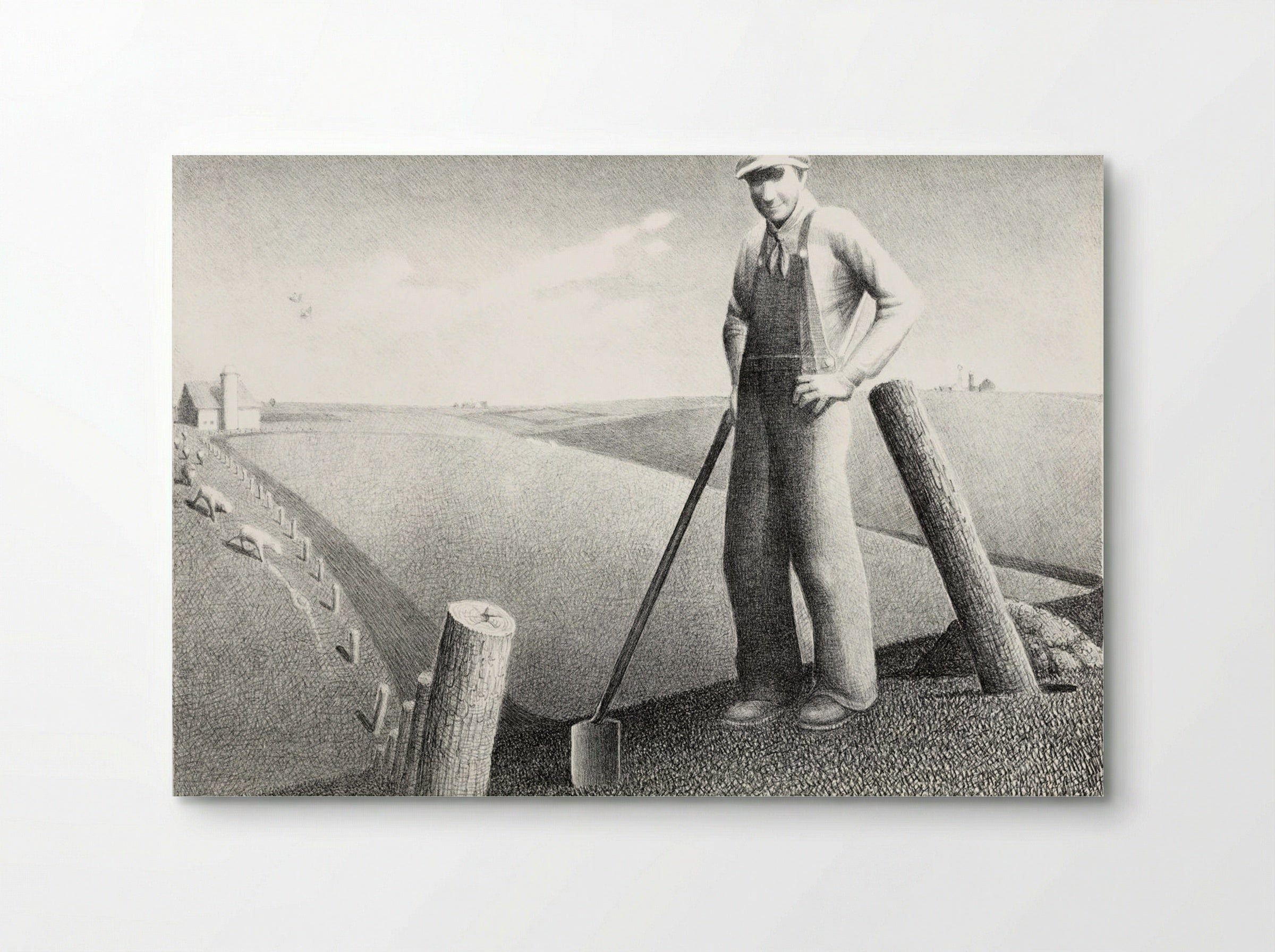 In the Spring - Grant Wood - Poster