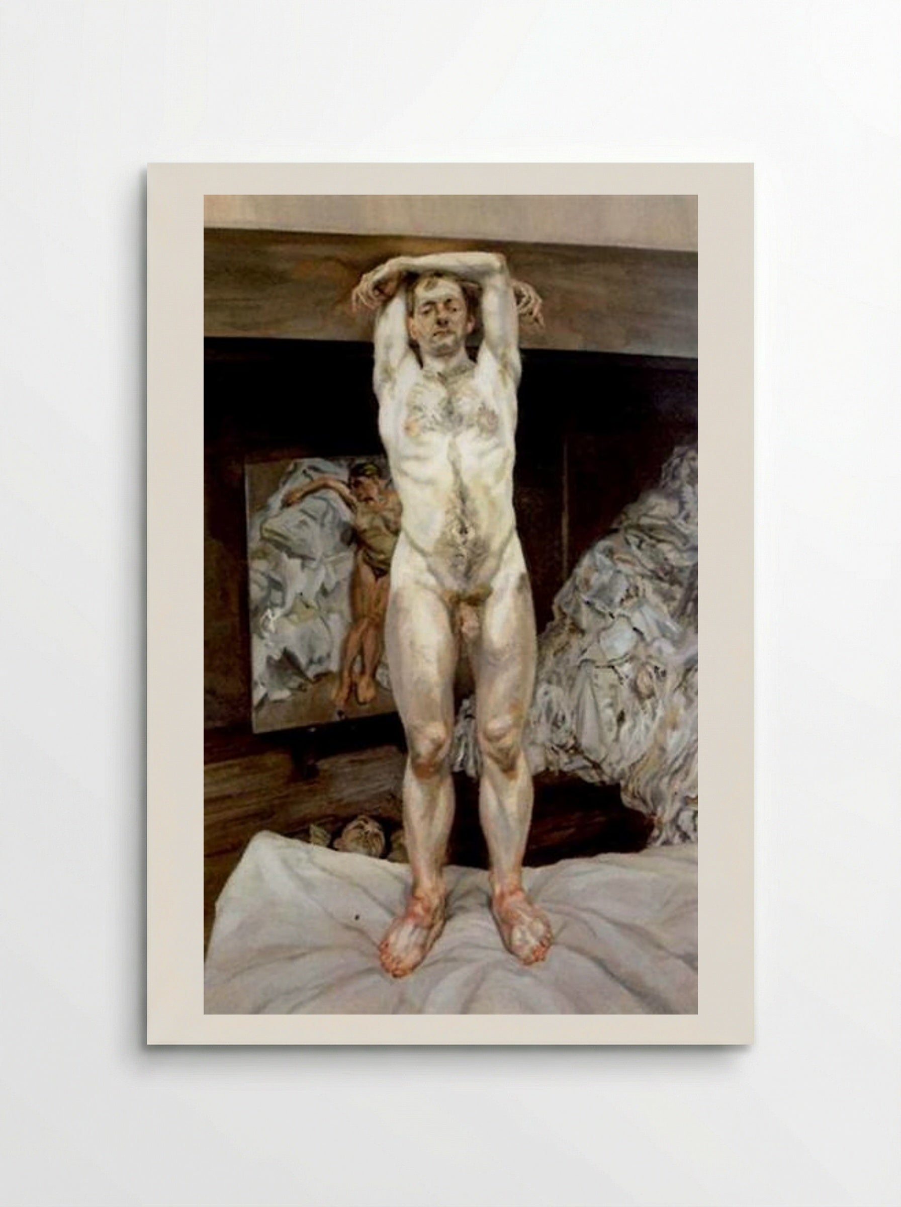 Two Men in the Studio (Lucian Freud) - Lucian Freud - Poster