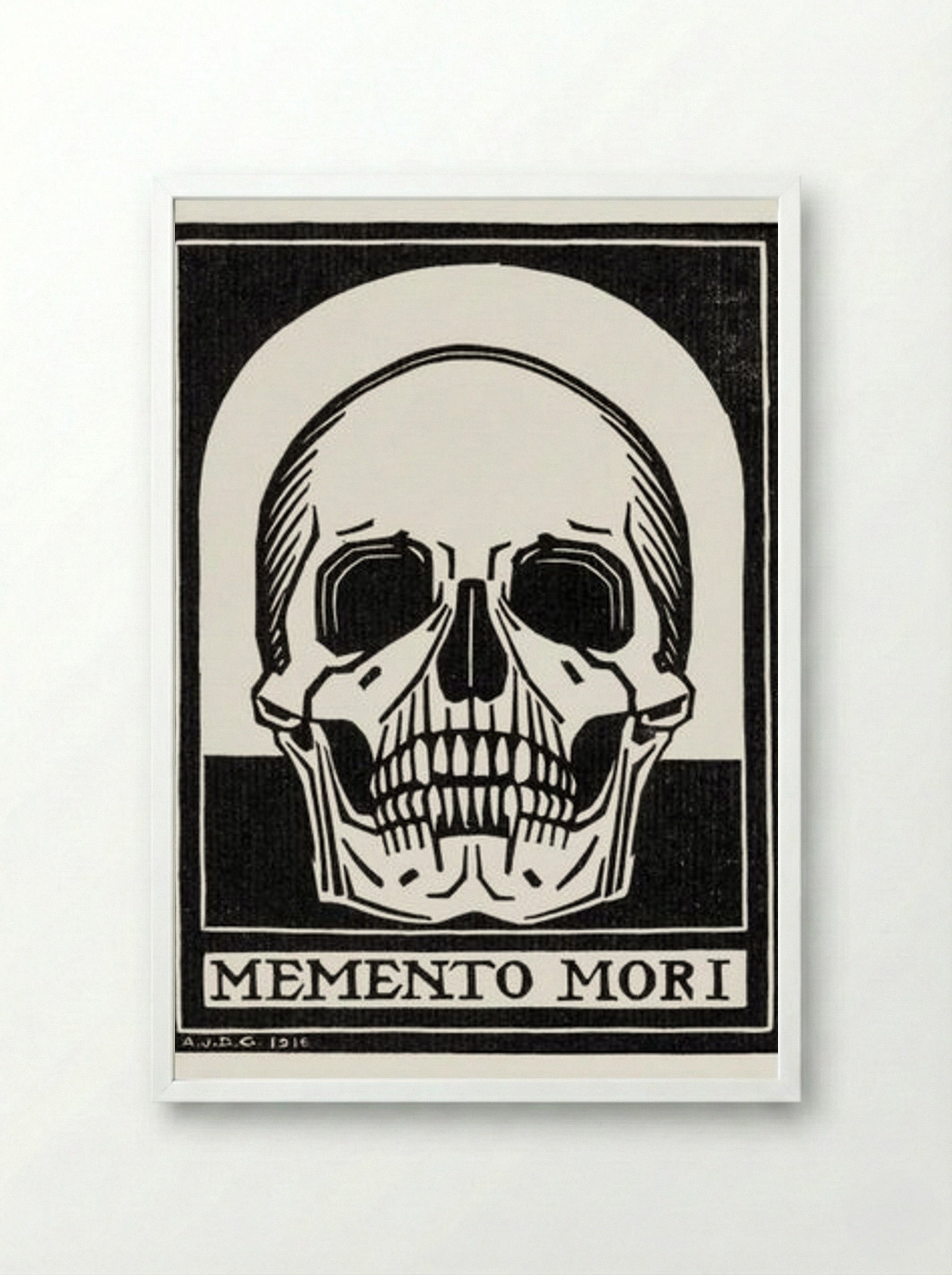 Memento Mori - Julie de Graag - Framed Print White