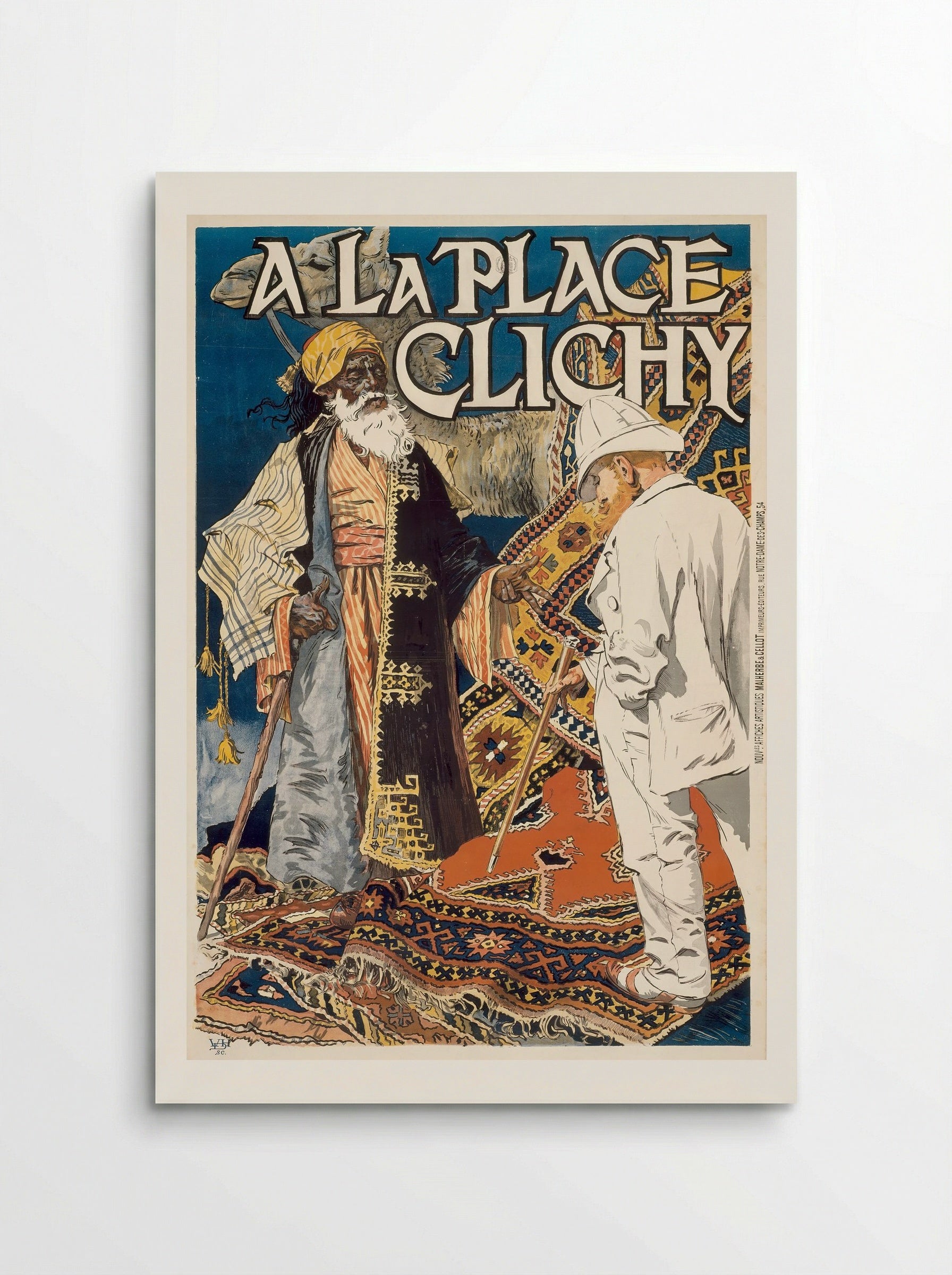 A la Place Clichy - Eugène Samuel Grasset - Poster