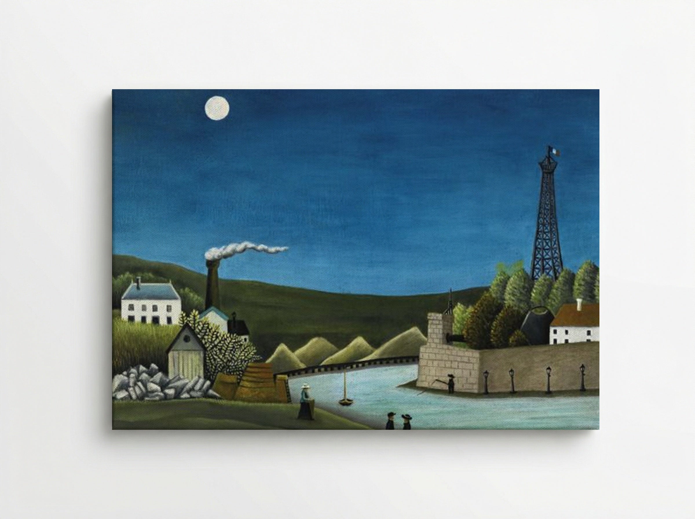 La Seine à Suresnes - Henri Rousseau - Canvas
