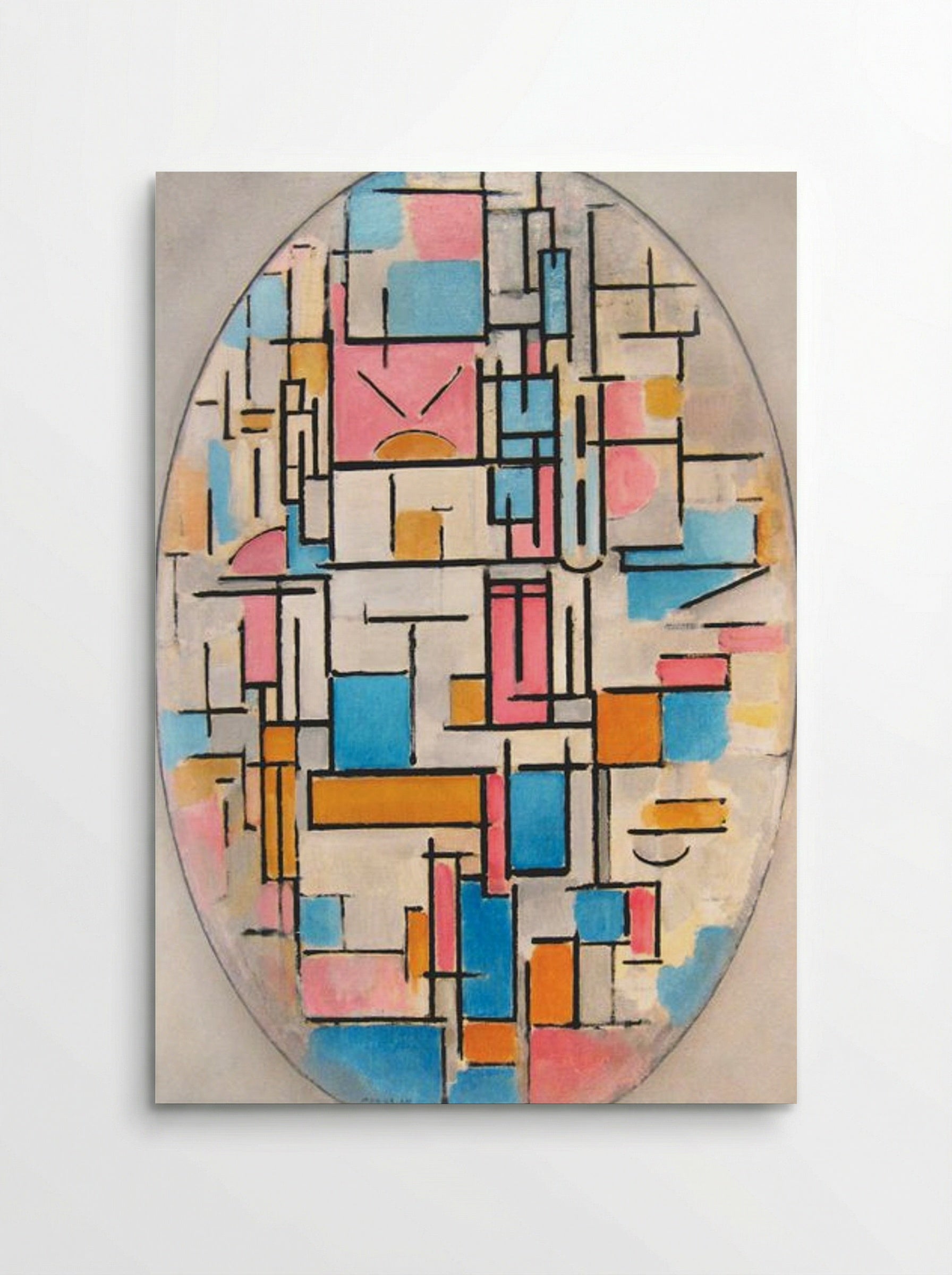 Composition in Oval with Colour Planes 1 - Piet Mondrian - Poster