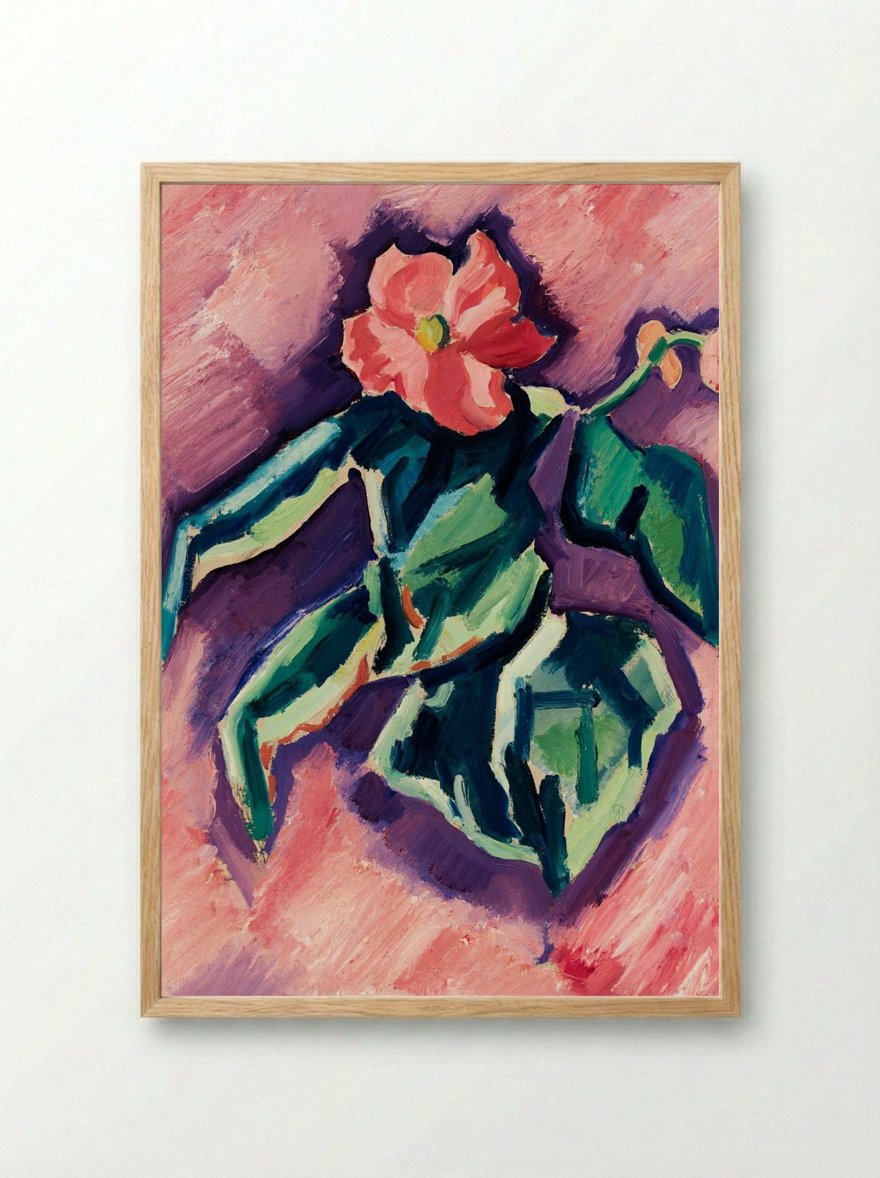 Pink Begonias - Marsden Hartley - Framed Print Wood