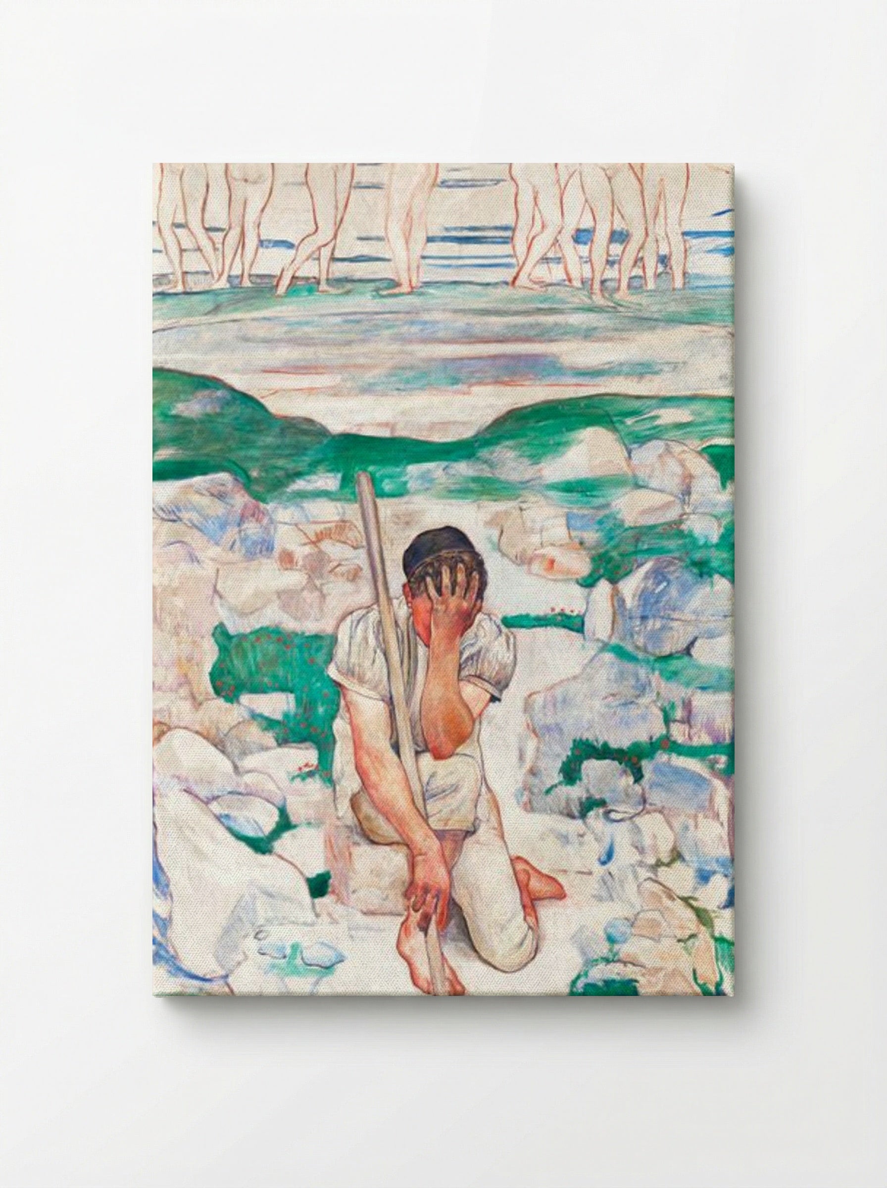 The Dream of the Shepherd - Ferdinand Hodler - Canvas