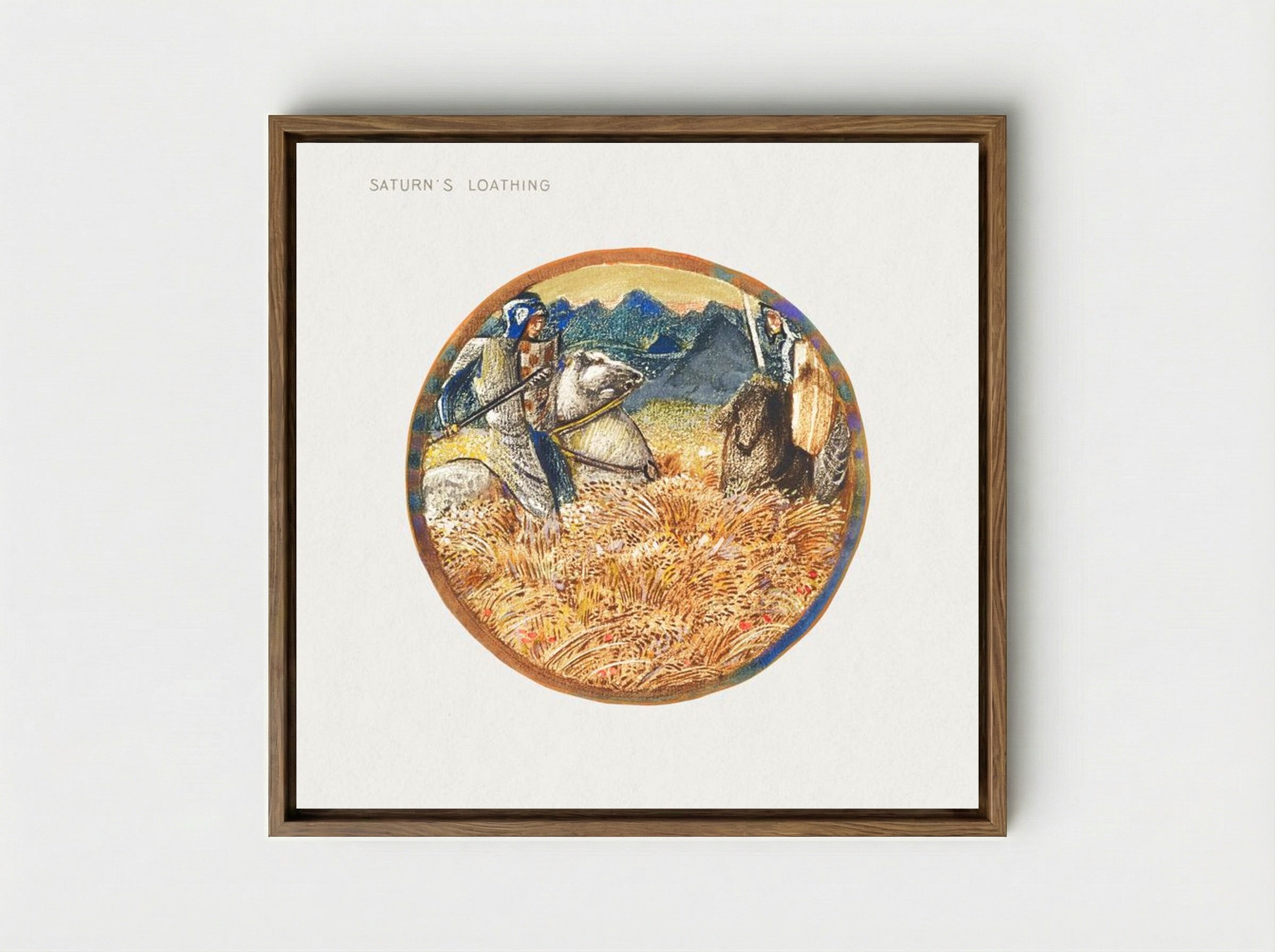 Saturn's Loathing, from The Flower Book - Edward Burne-Jones - Framed Canvas Wood