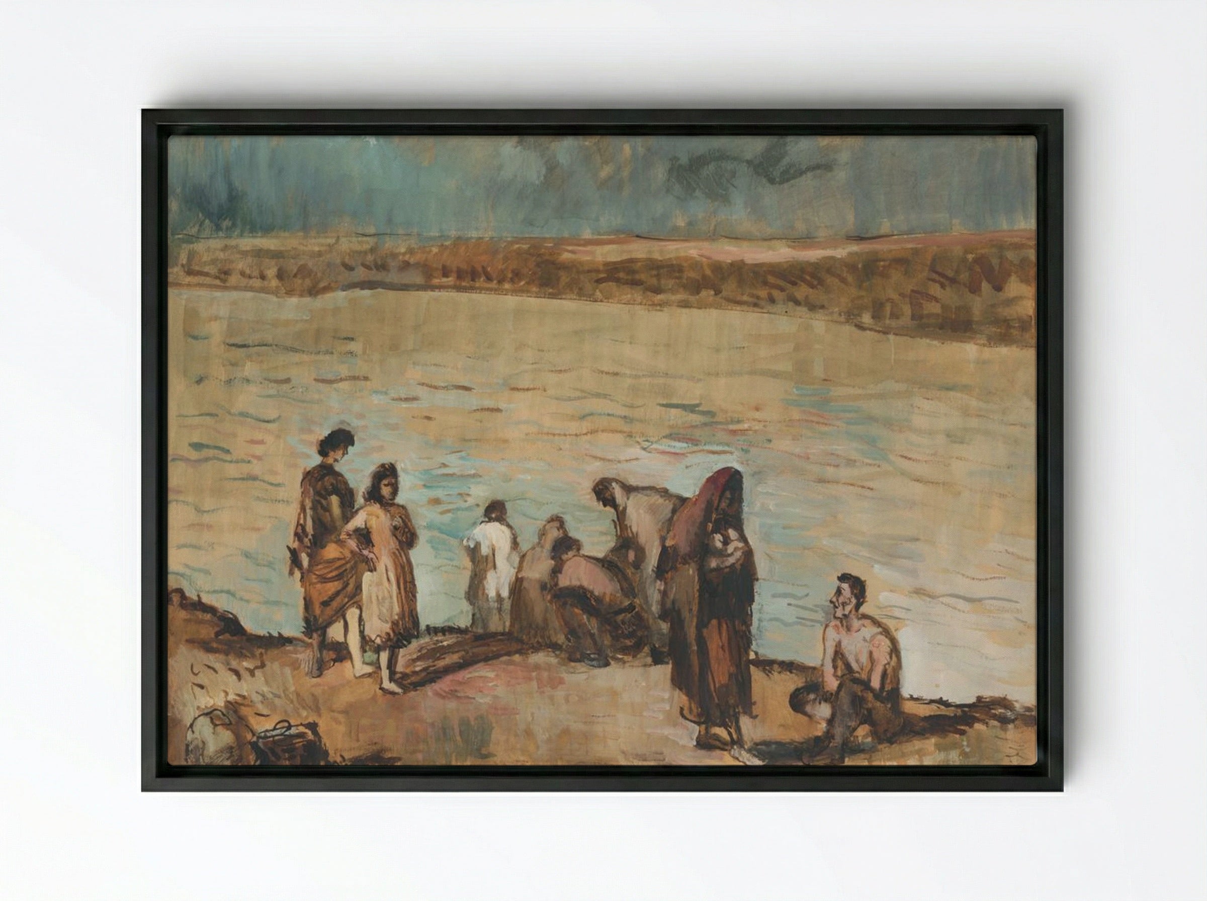 Homeless - Cyprián Majerník - Framed Canvas Black
