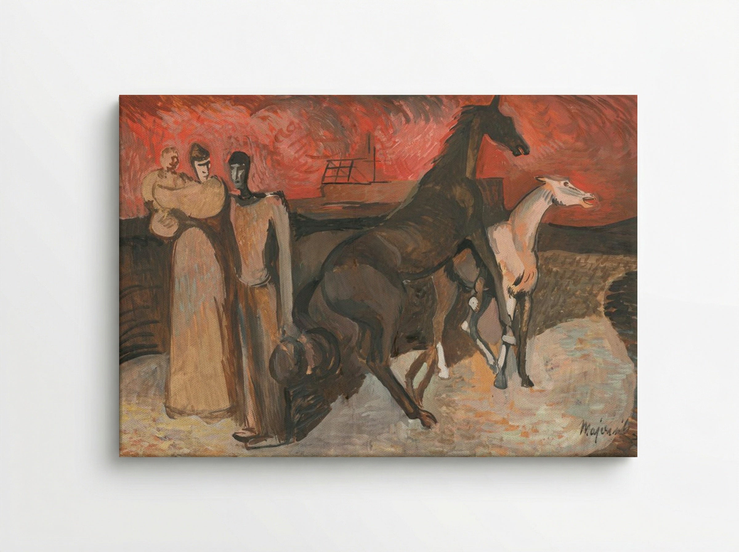 Fire - Refugees - Cyprián Majerník - Canvas