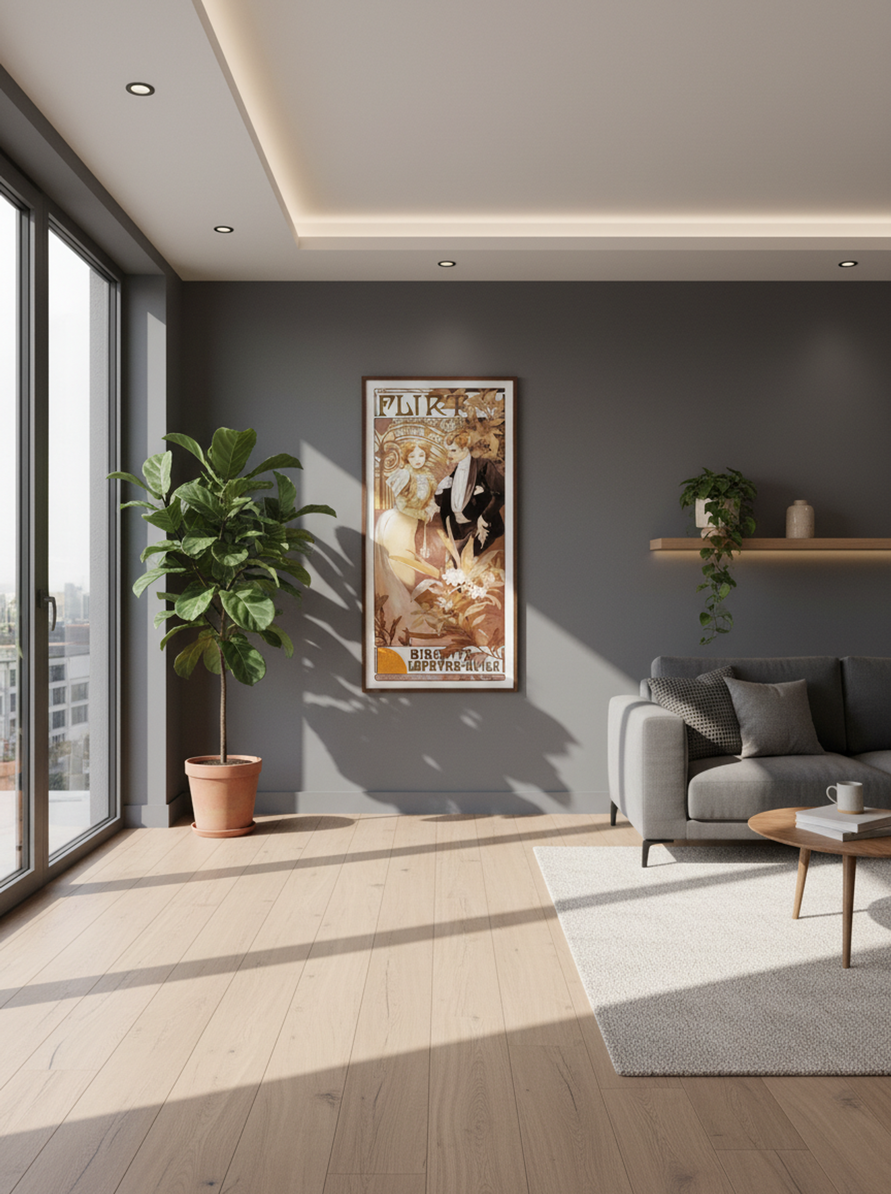 Flirt - Alphonse Mucha - Lifestyle