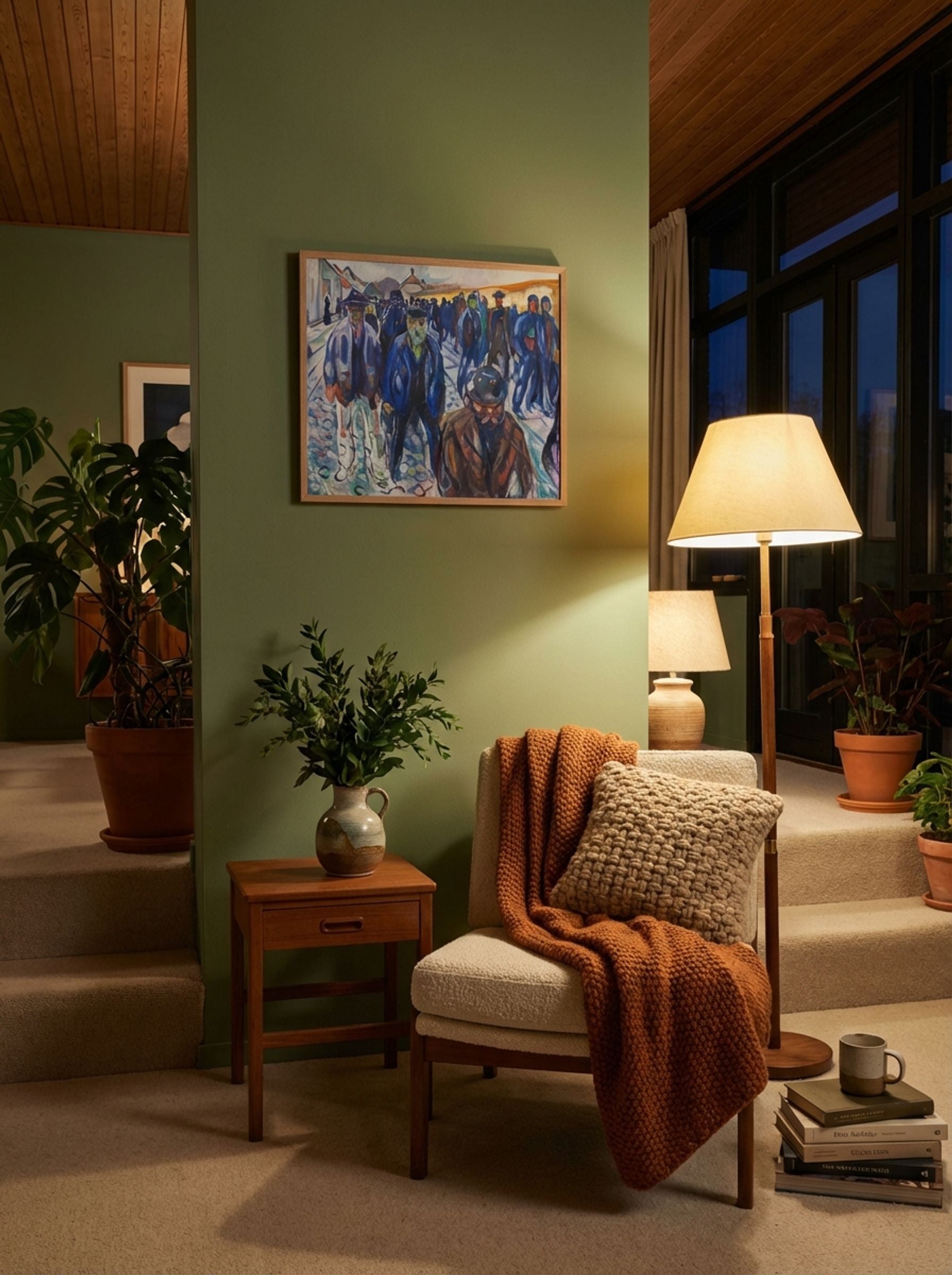 Workers on Their Way Home - Edvard Munch - Lifestyle