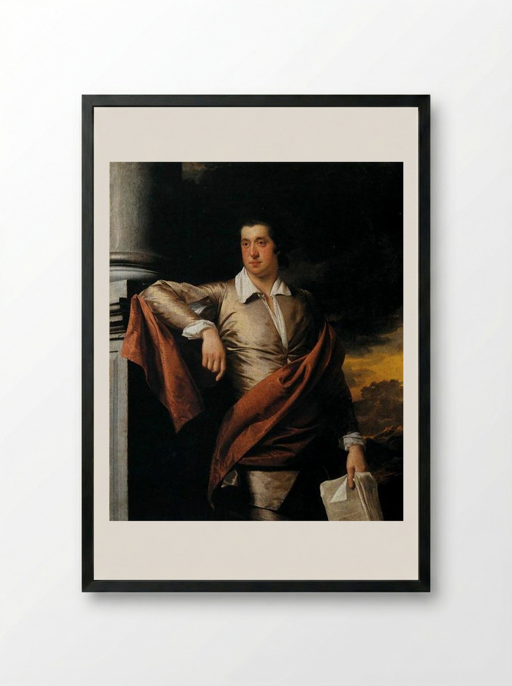 Thomas Day - Joseph Wright - Framed Print Black