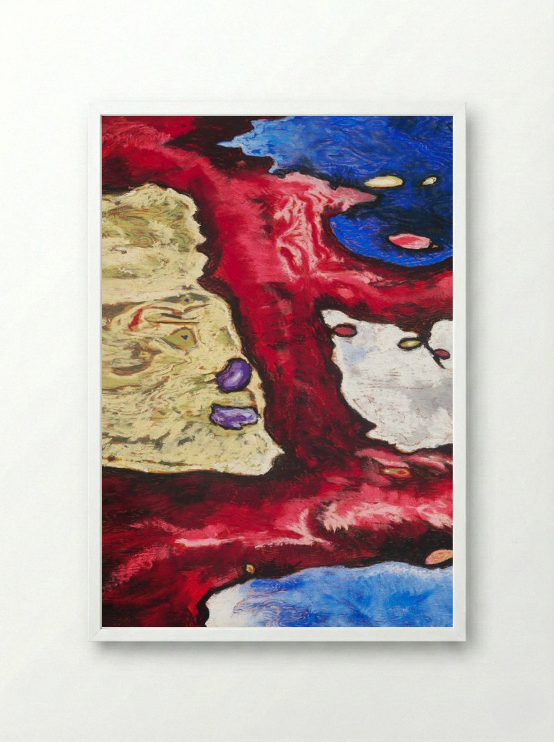 Tree Forms and Water - Arthur Dove - Framed Print White